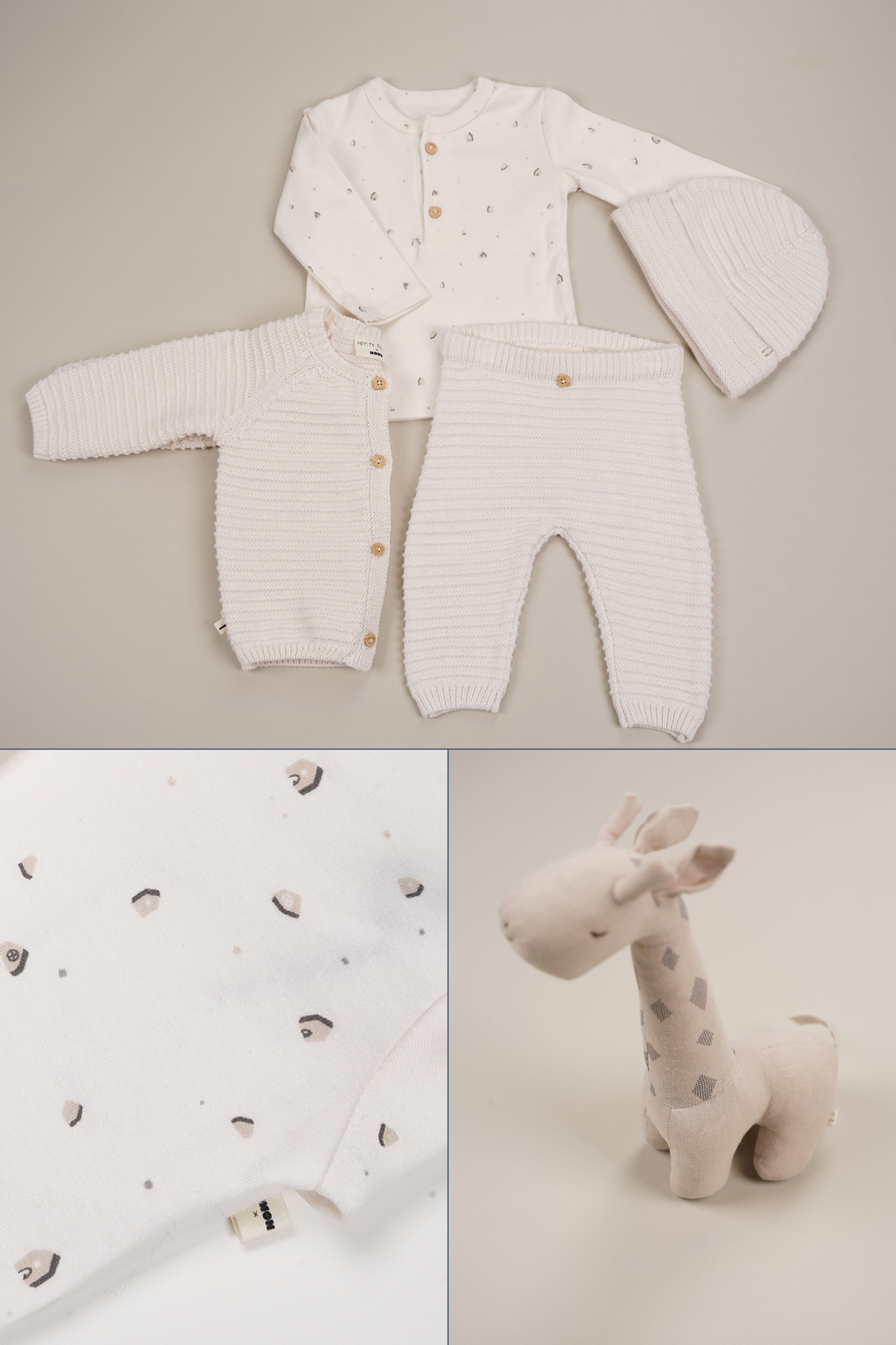 Kiki Gebreid Vest Natural White