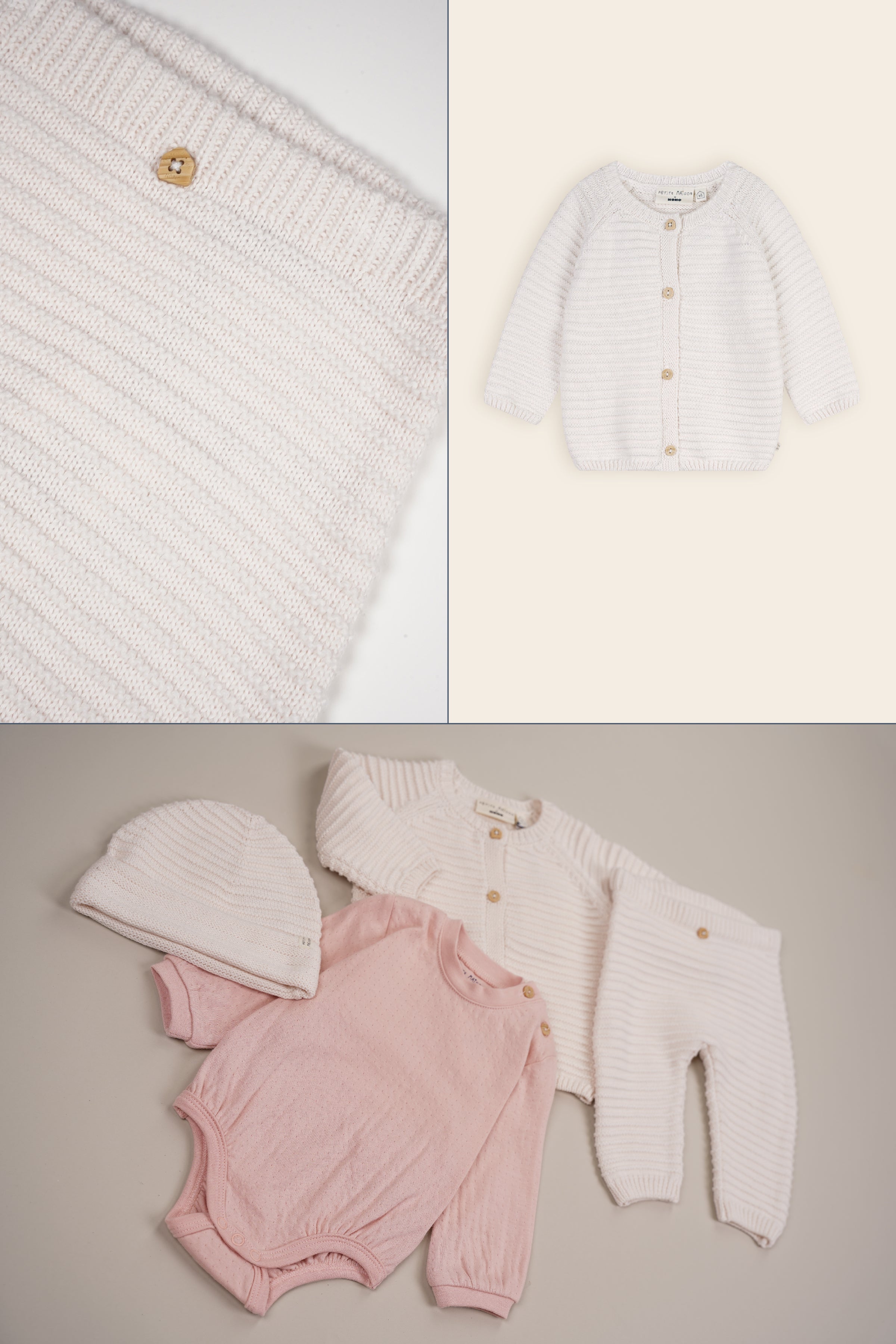 Seol Gebreide Broek Natural White