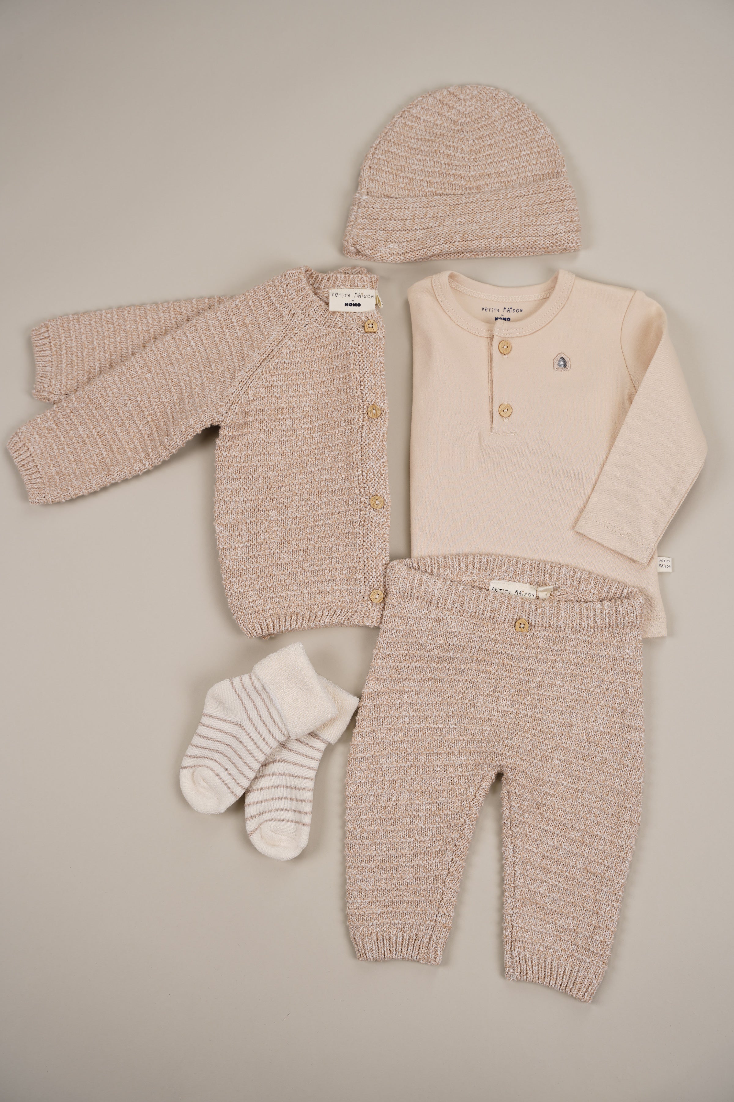 Baby Knitted Pants Oatmeal