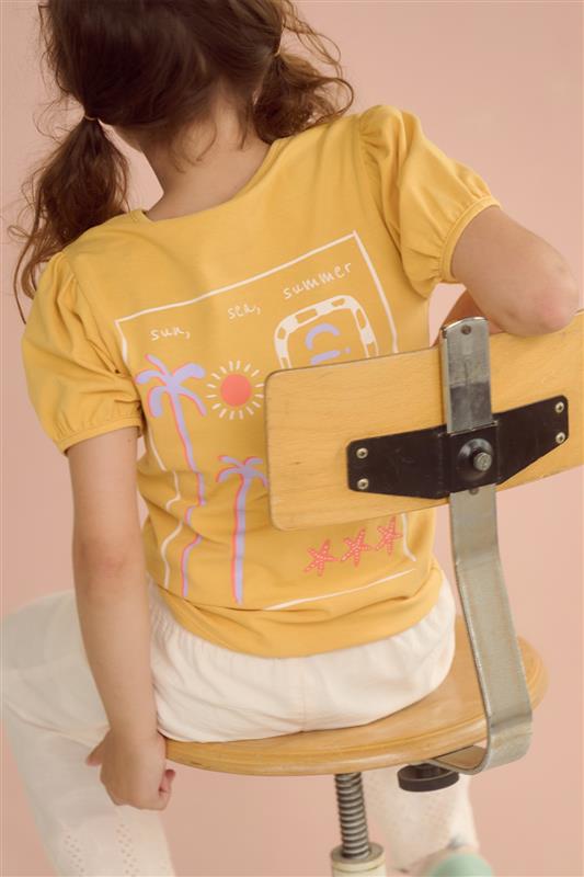 Karen Tshirt CIAO rugprint Oranje