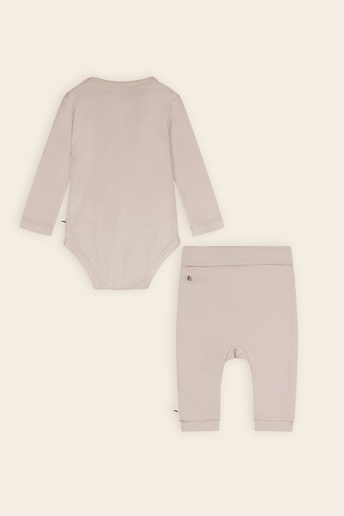 Stormy 2-piece Set: Romper+Jogger Legging Oatmeal