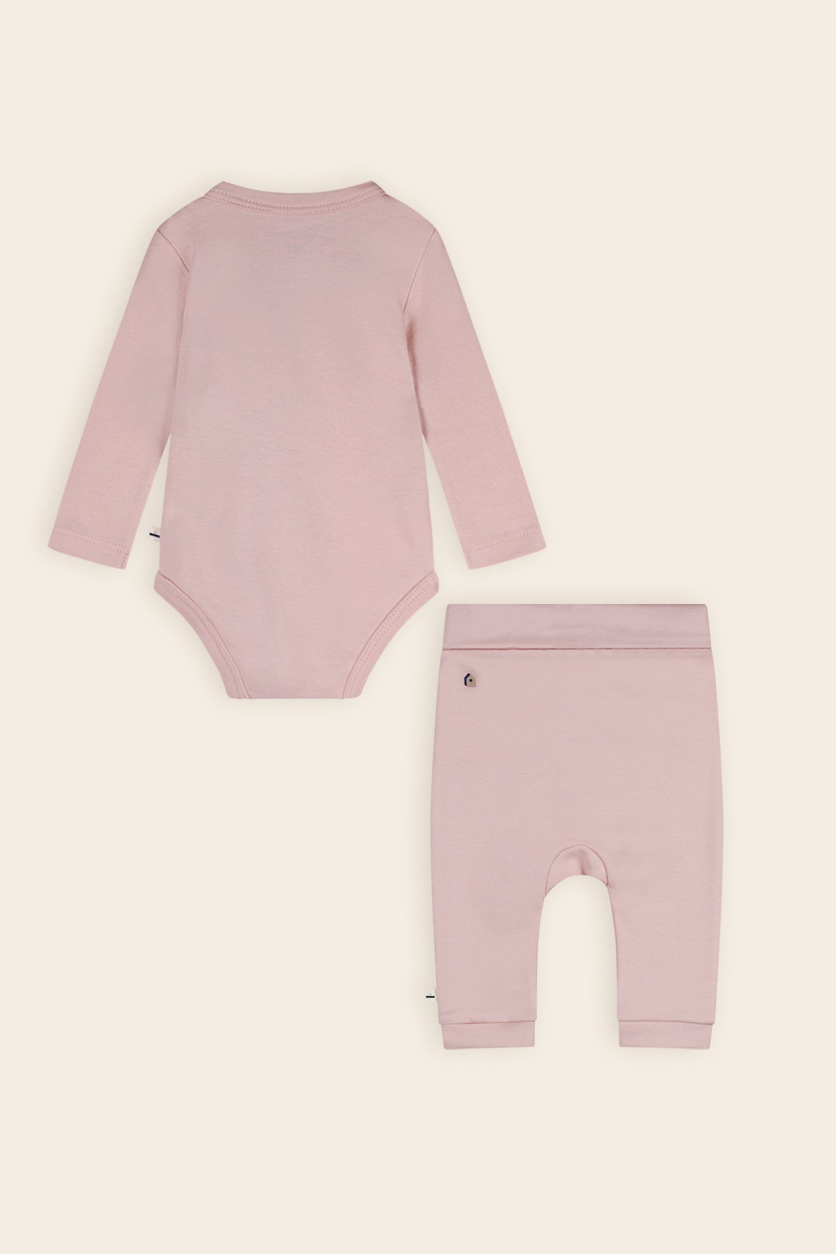 Stormy 2-piece Set: Romper+Jogger Legging Pastel Pink