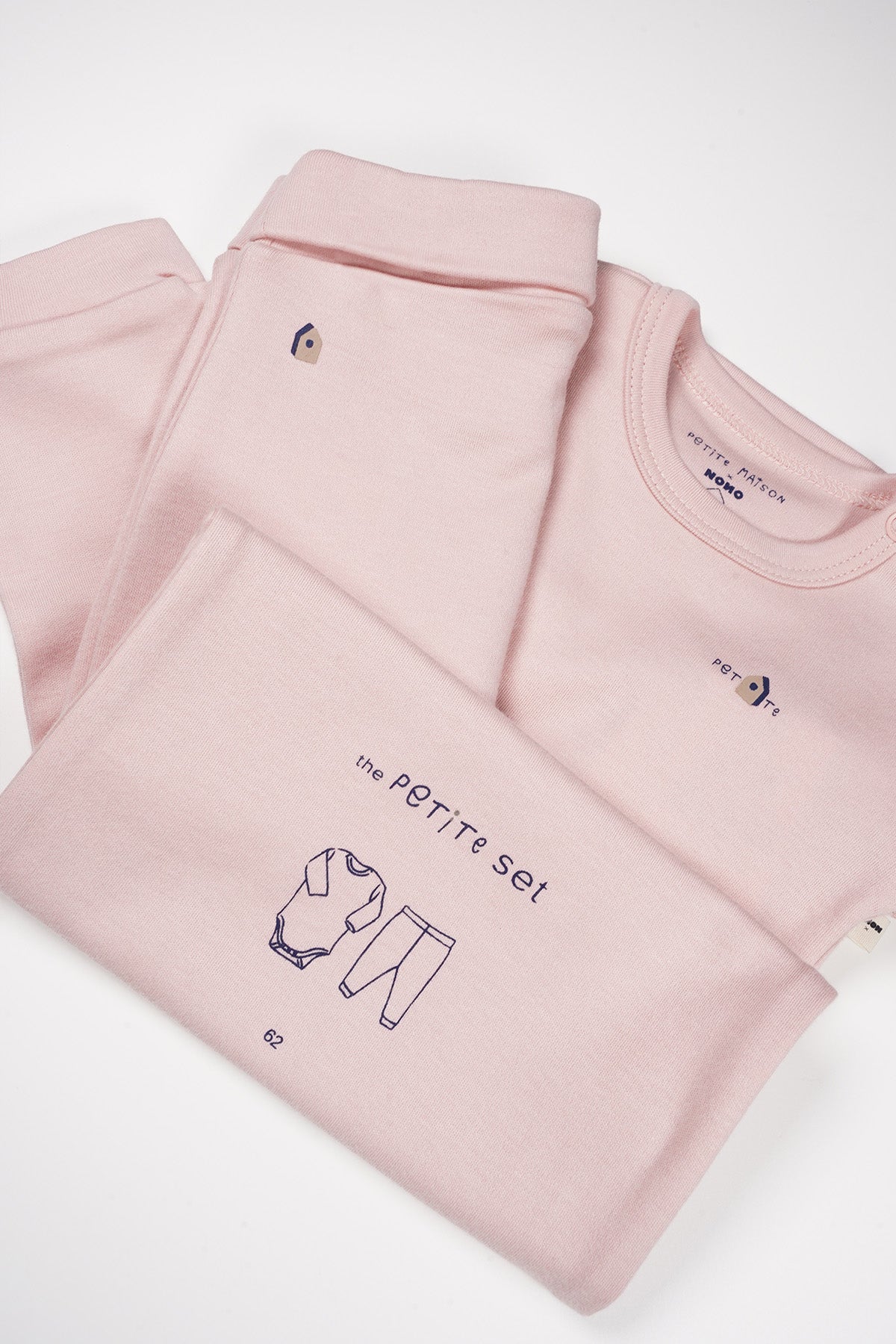 Stormy 2-piece Set: Romper+Jogger Legging Pastel Pink