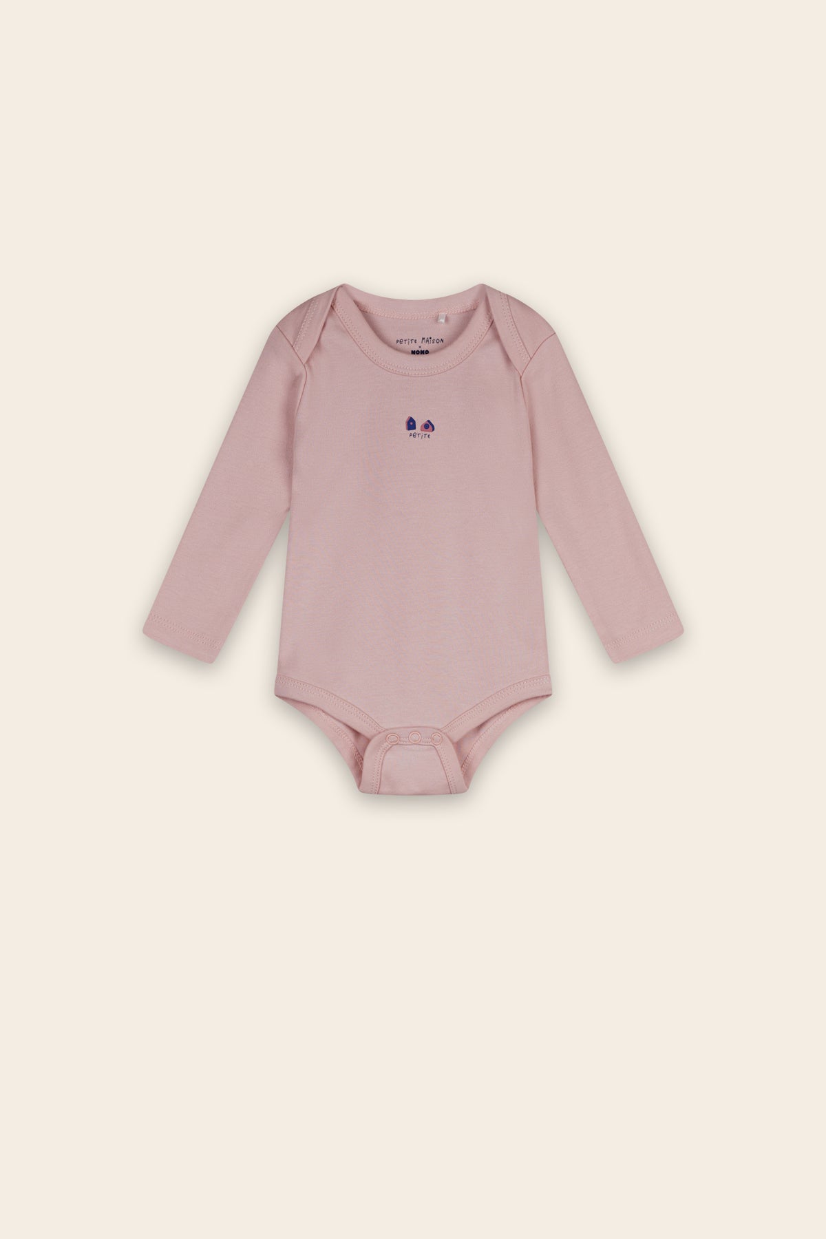 Shion 2-piece Romper Set Long Sleeve Pastel Pink
