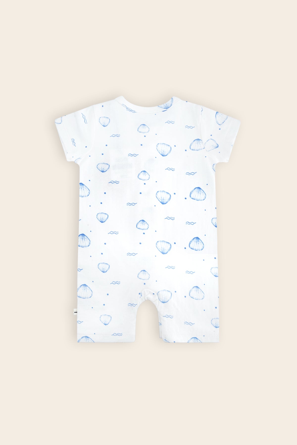 Sem Zomers Speelpakje Schelpenprint Blauw