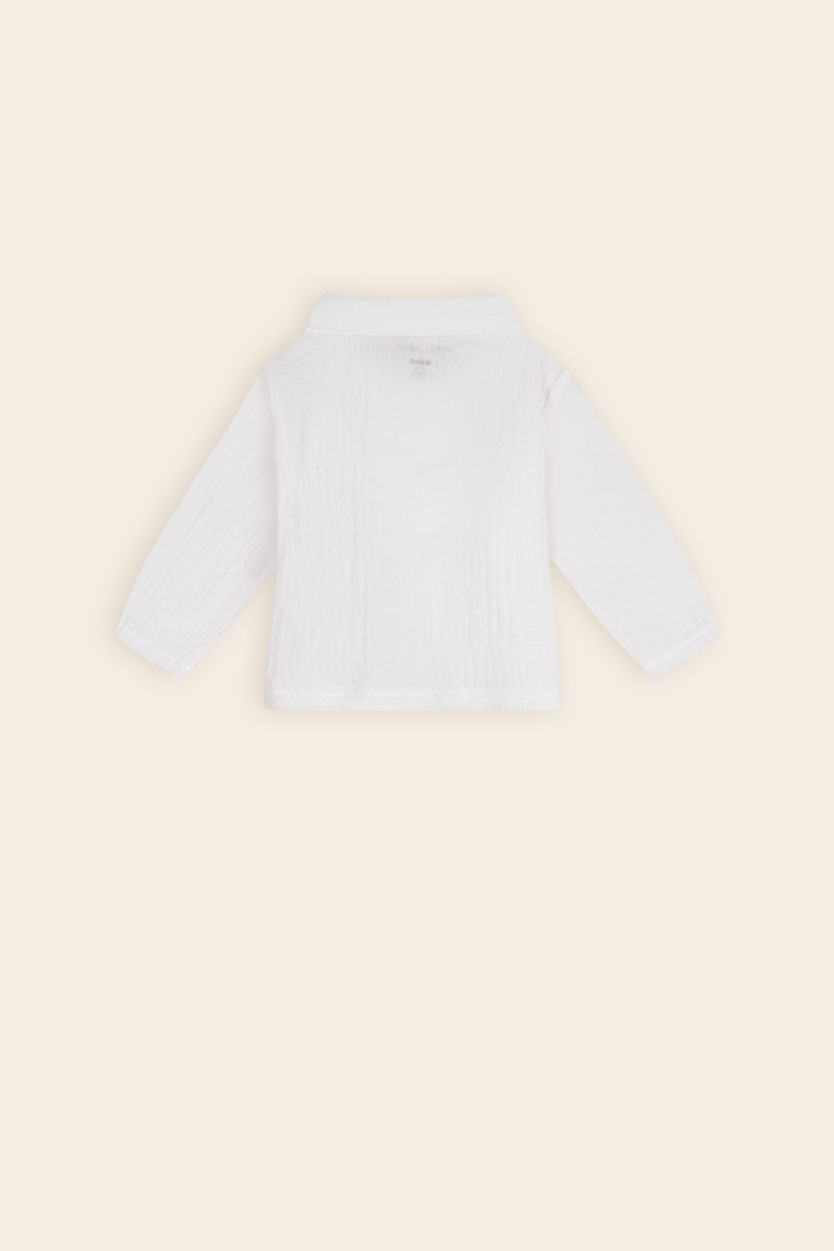 Kati Muslin Blouse Round Collar Natural White
