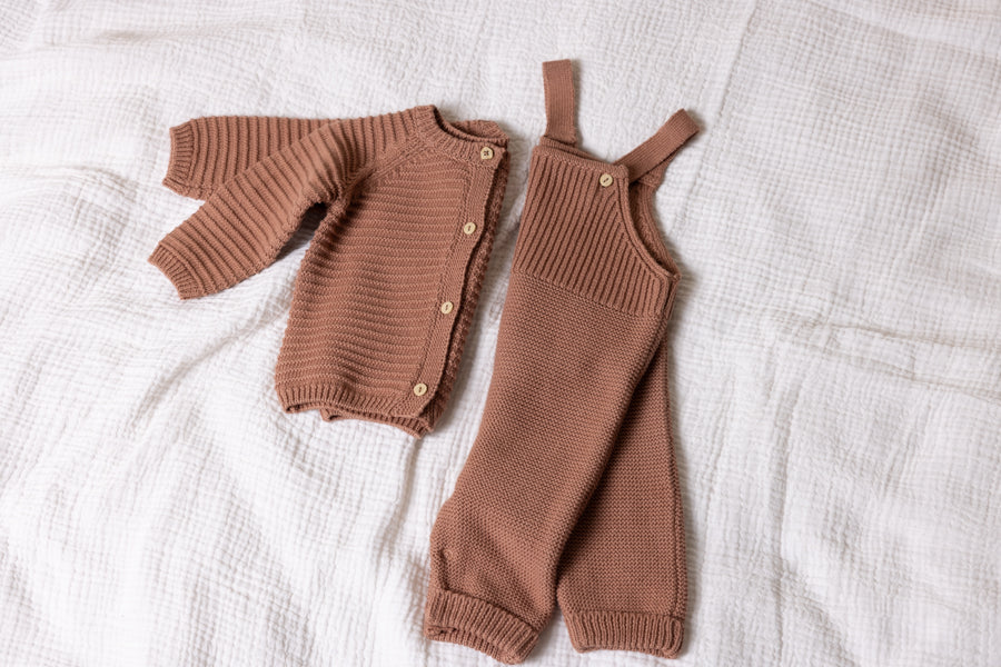 Kiki Gebreid Vest Bruin