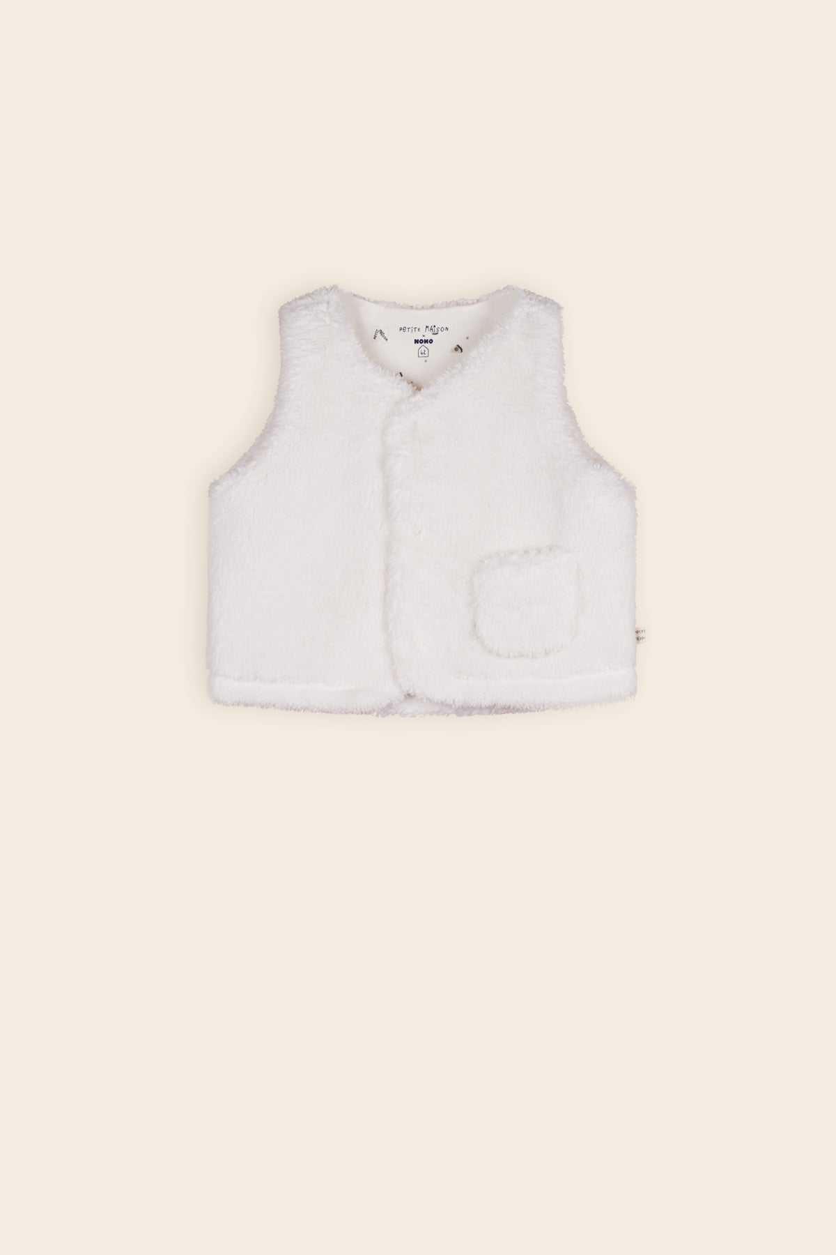 Kato Teddy Gilet Natural White