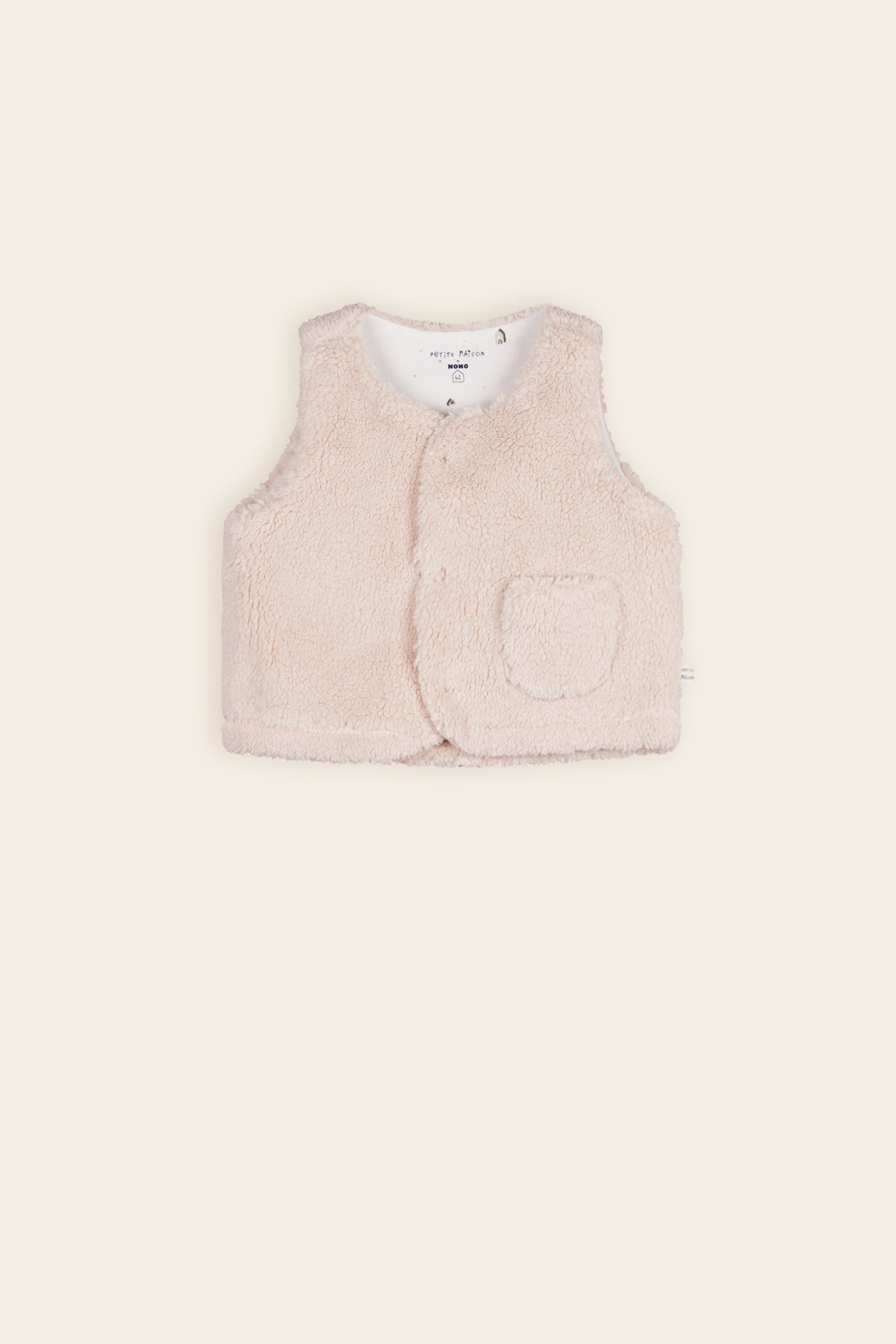 Kato Teddy Gilet Oatmeal