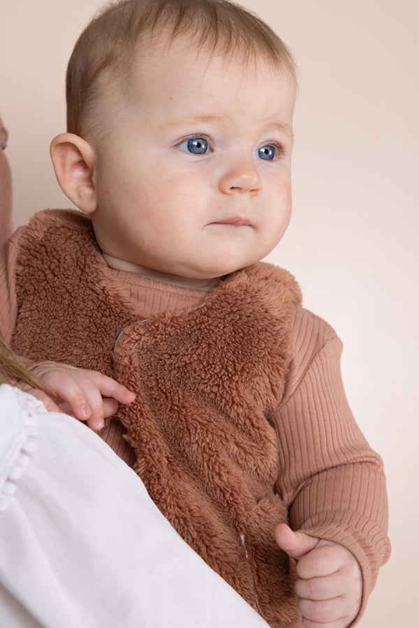 Kato Teddy Gilet Bruin