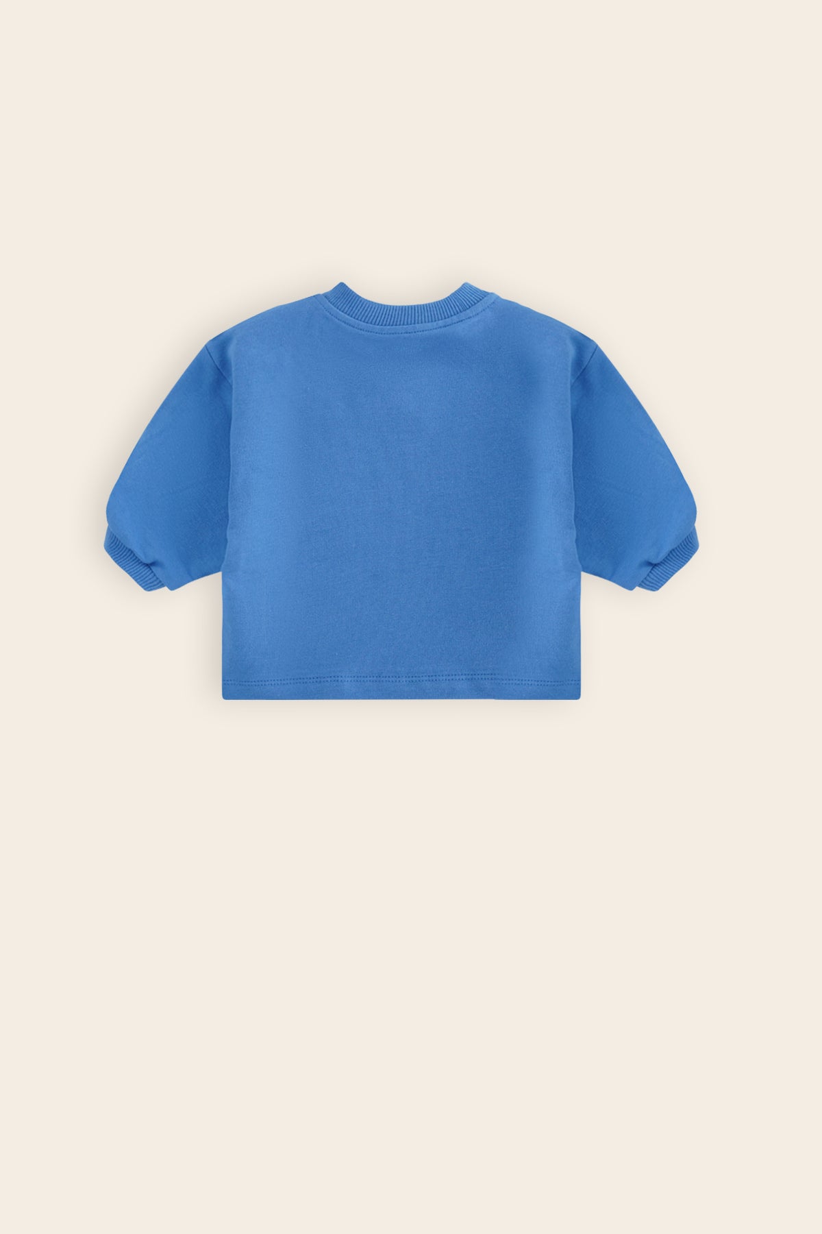 Ker Roomy Sweater met Golfjes print Blauw
