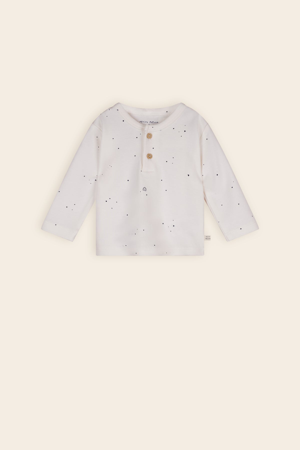 Ko Tshirt with Buttons AOP Navy