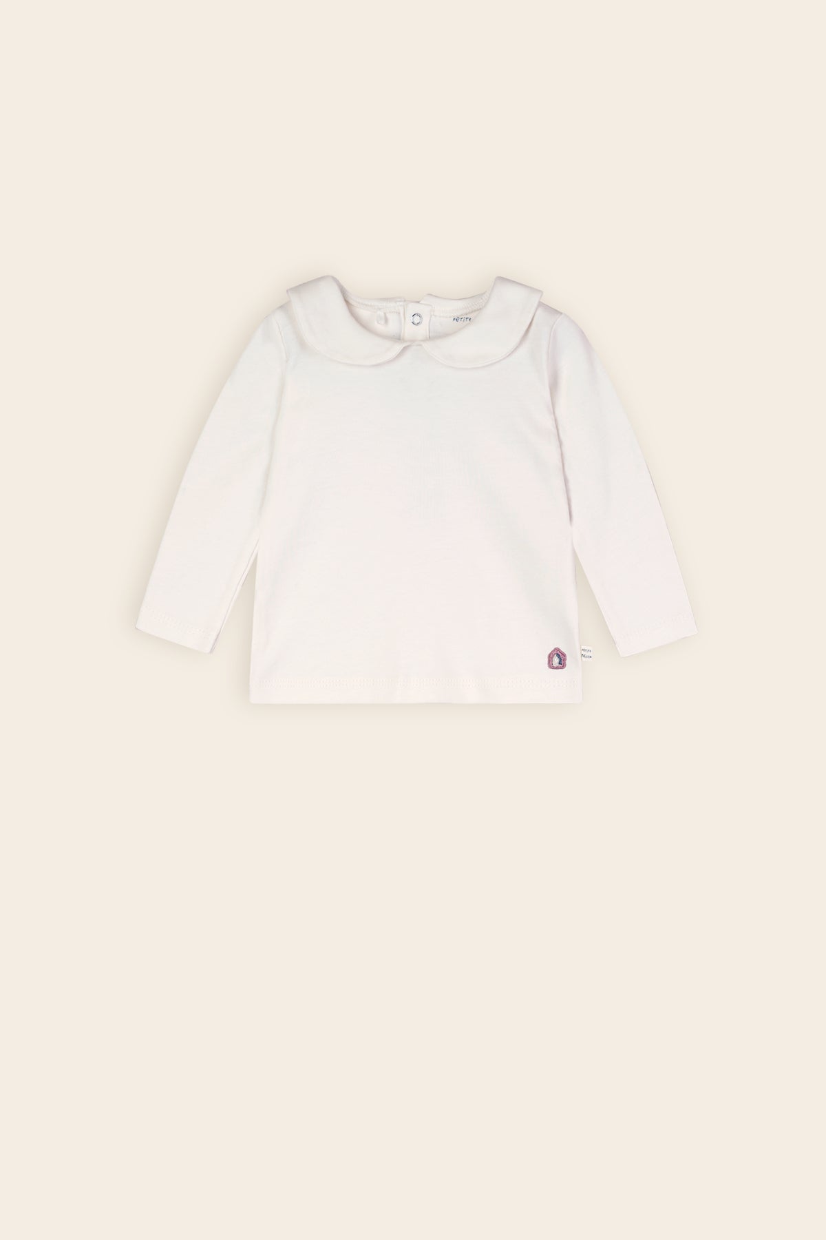Baby Tshirt Round Collar White