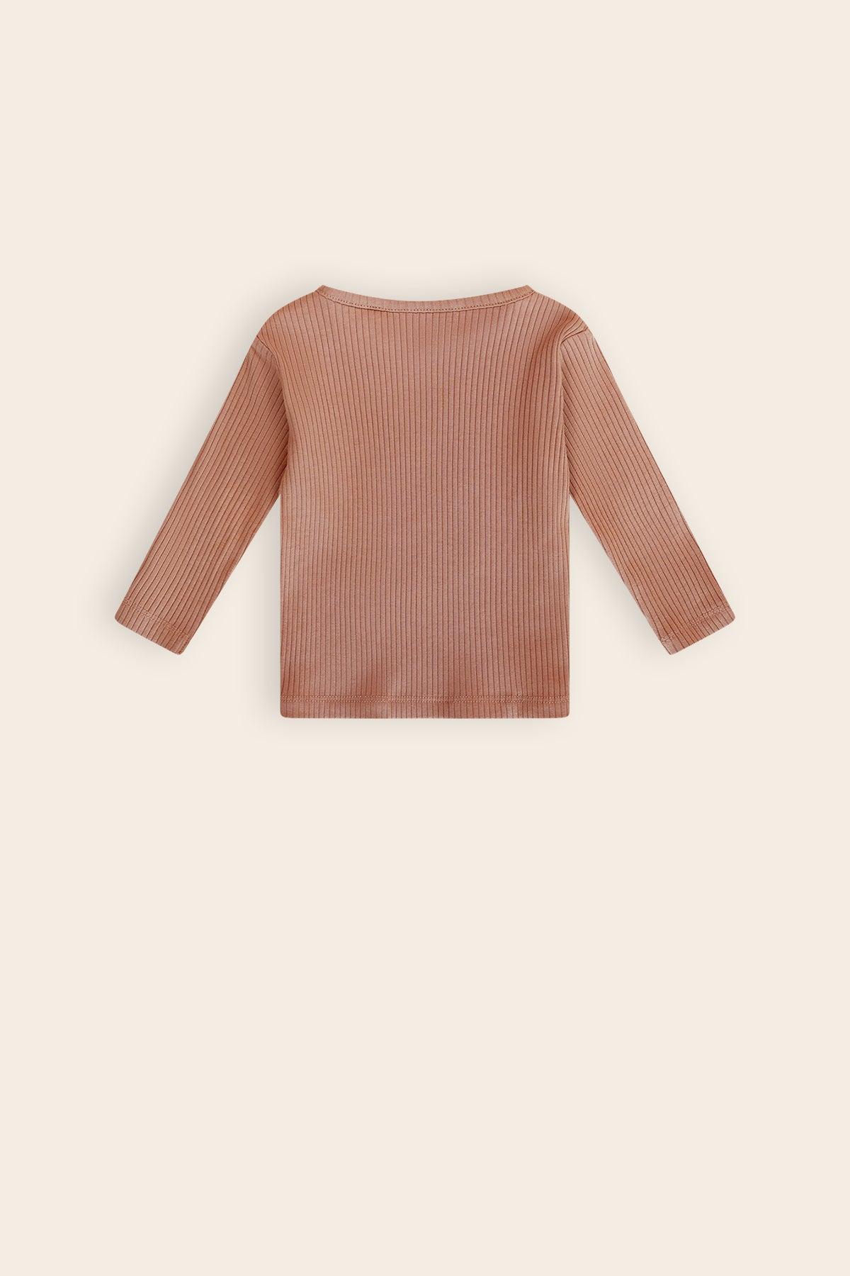 Kokai Rib Jersey Tshirt Bruin