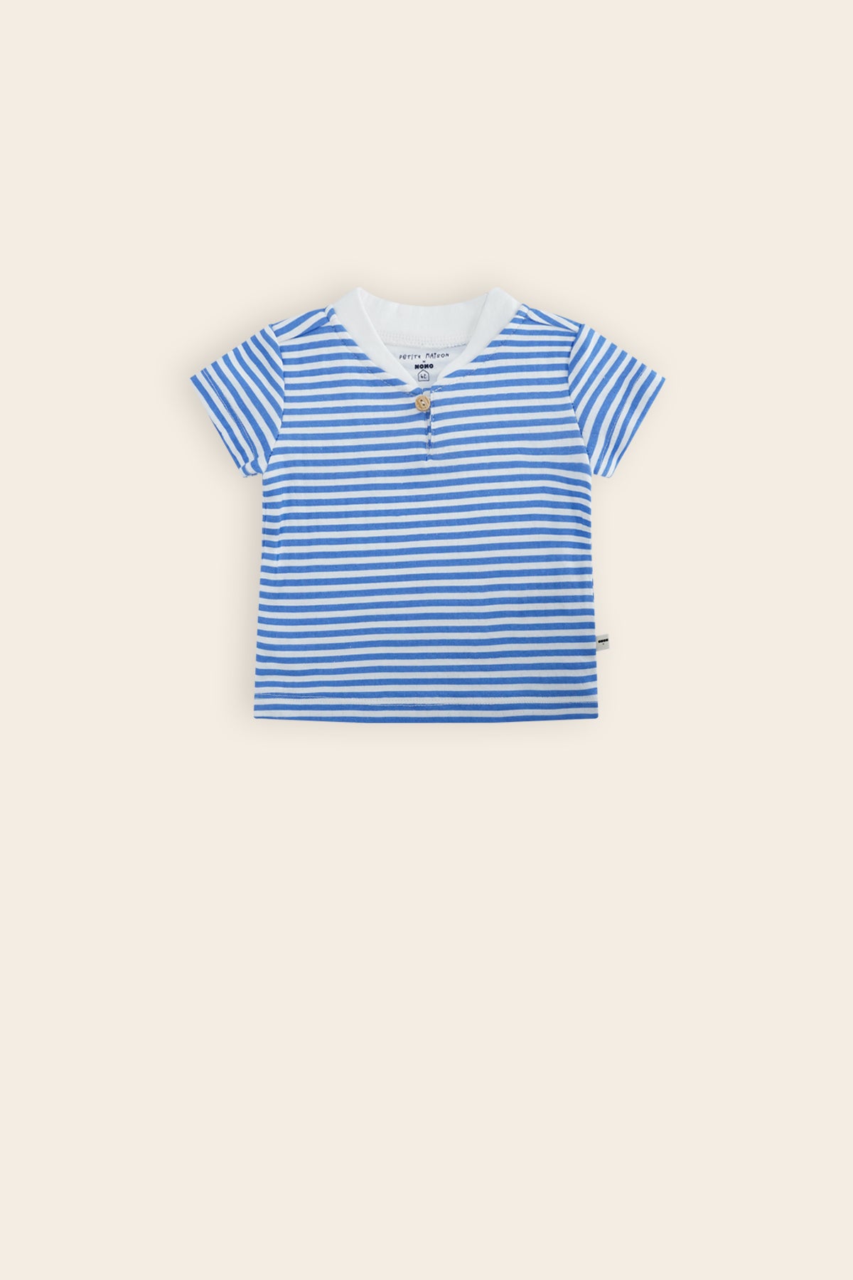 Kaia Tshirt Zeemanskraag Blauw Gestreept