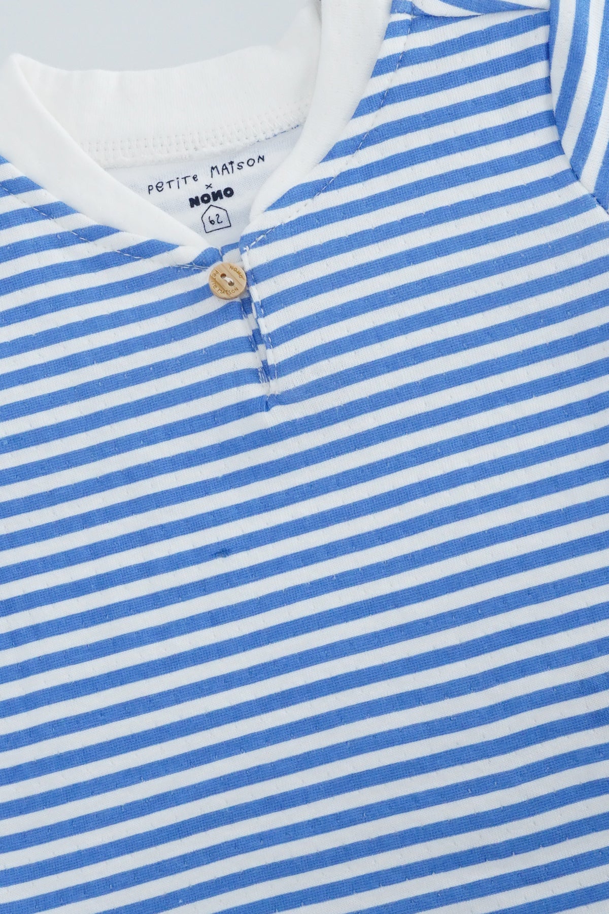 Kaia Tshirt Zeemanskraag Blauw Gestreept