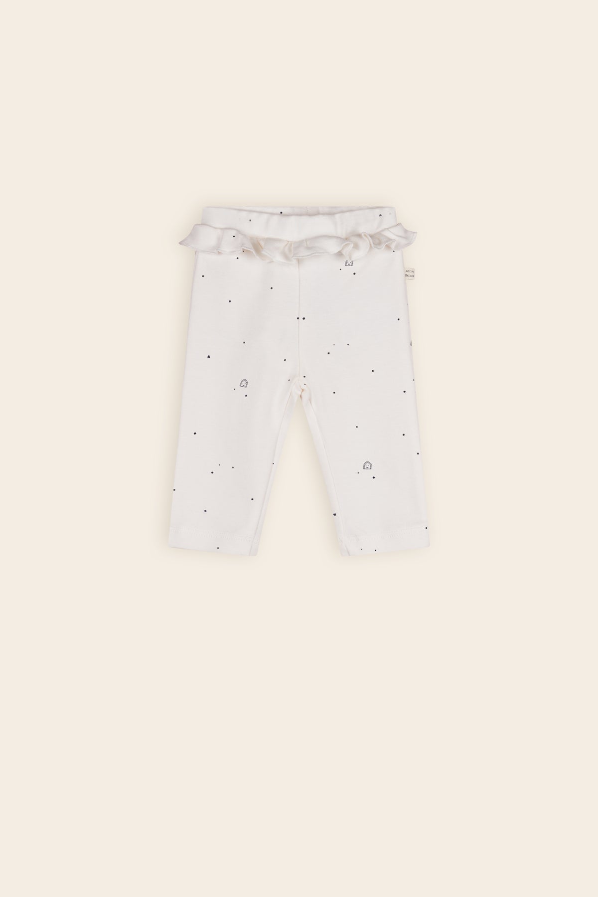 Skyler Jersey Broek met Ruffle AOP Navy