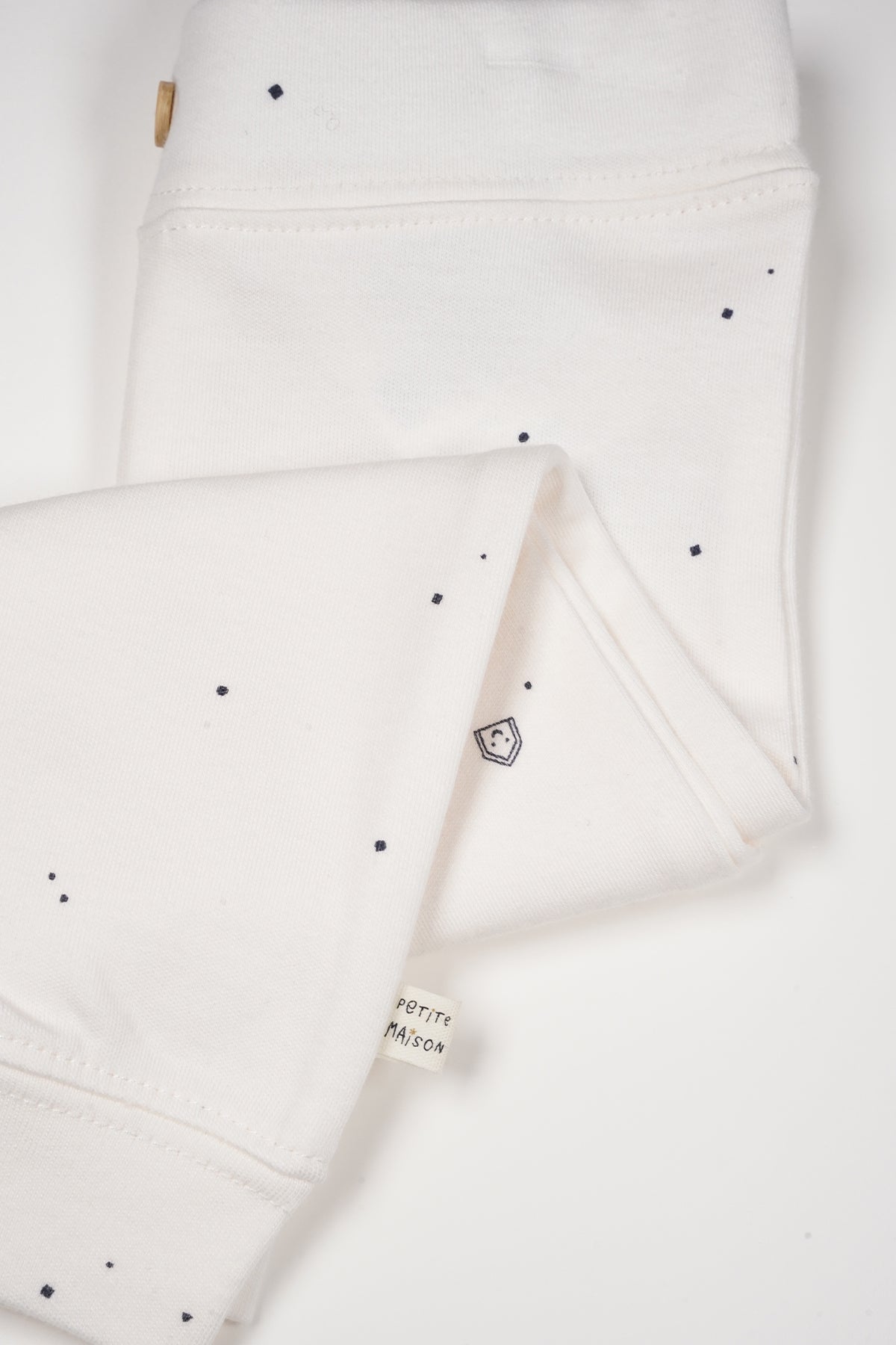 Sky Jersey Pants with Button AOP Navy