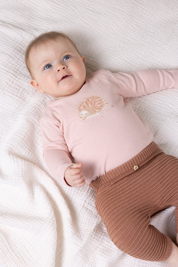 Seol Gebreide Broek Bruin
