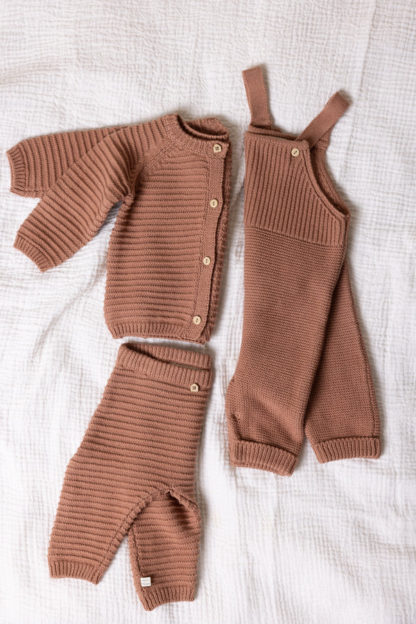 Seol Gebreide Broek Bruin