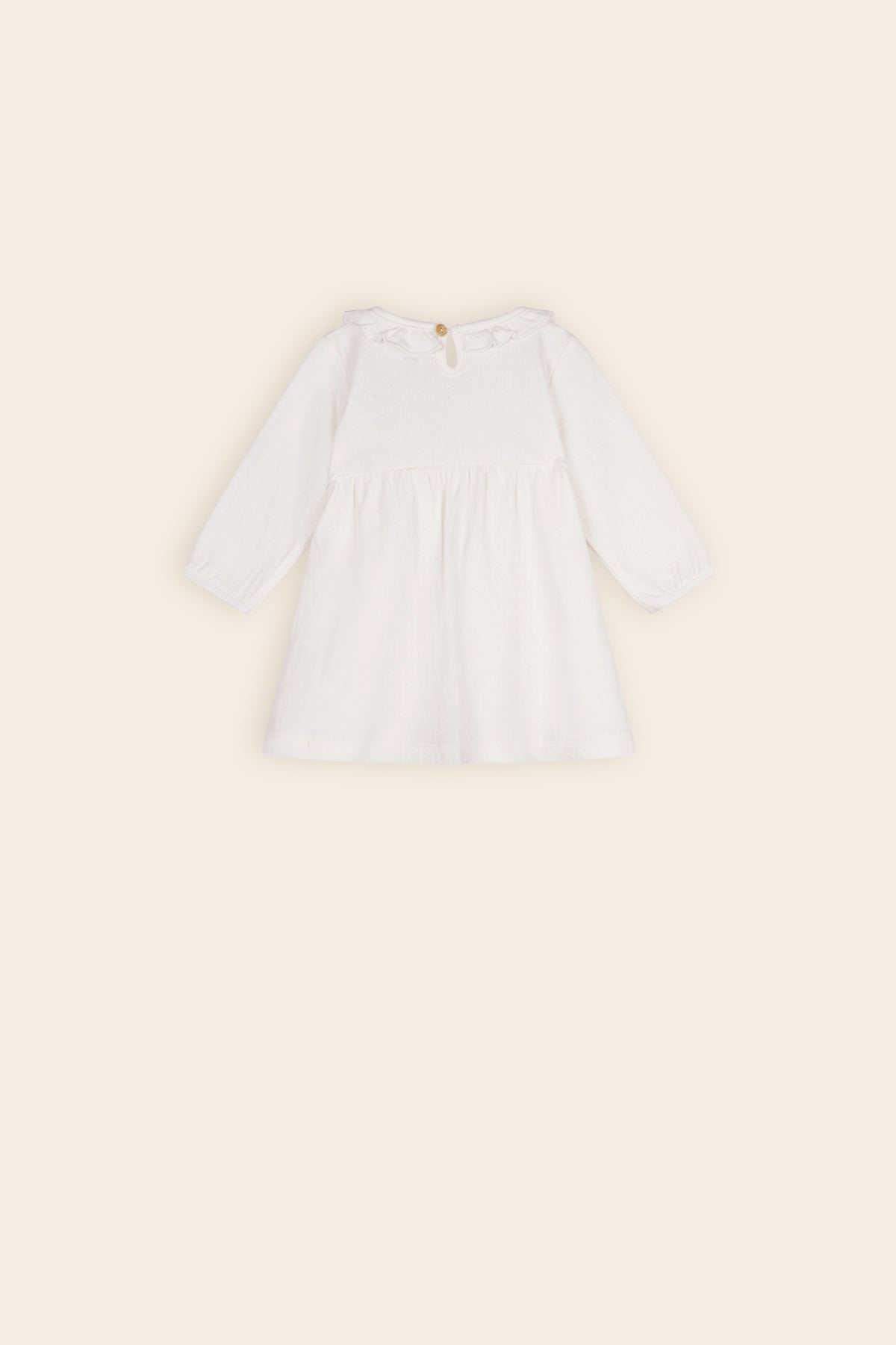 Max Jurk met Ruffle detail Natural White