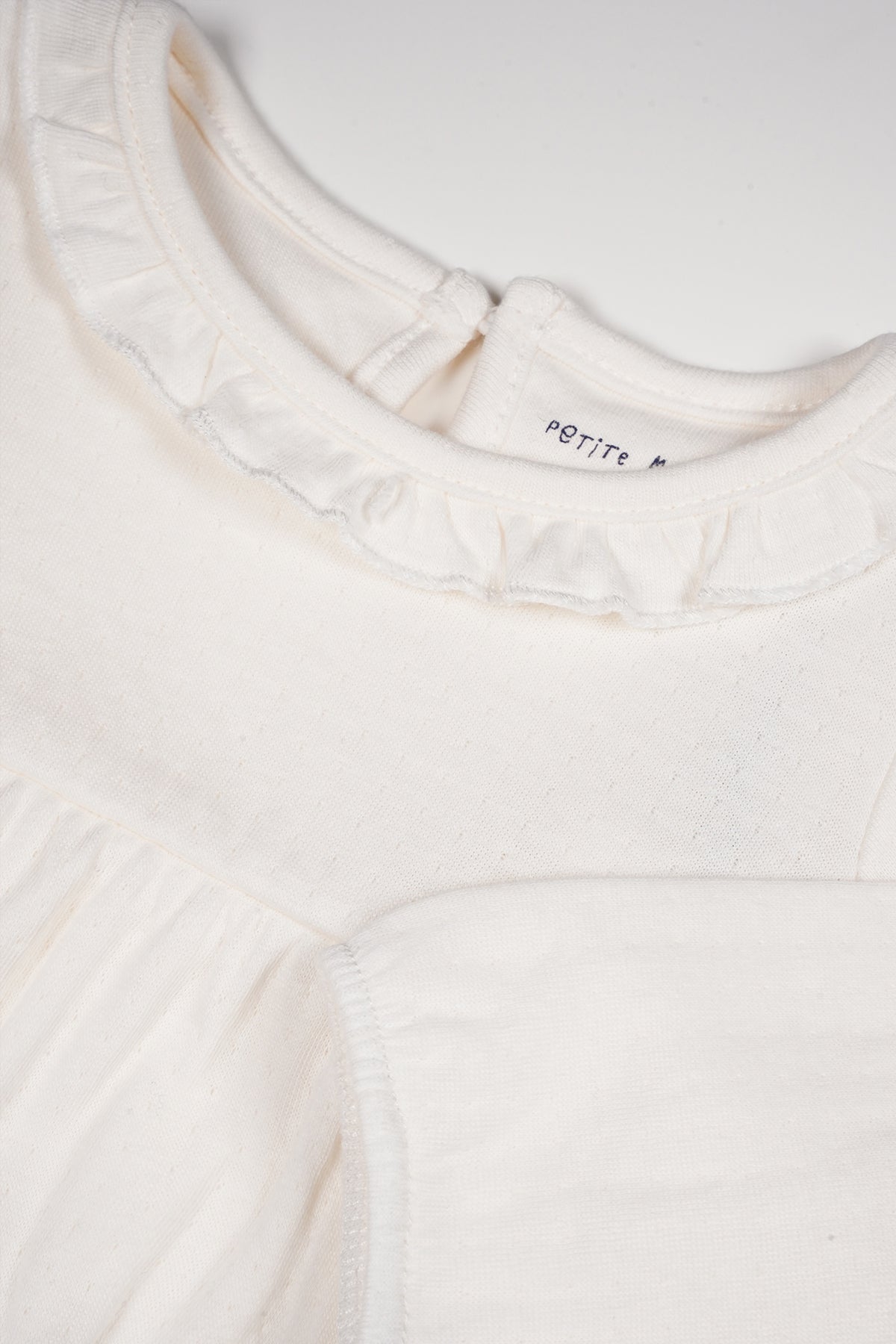 Max Jurk met Ruffle detail Natural White
