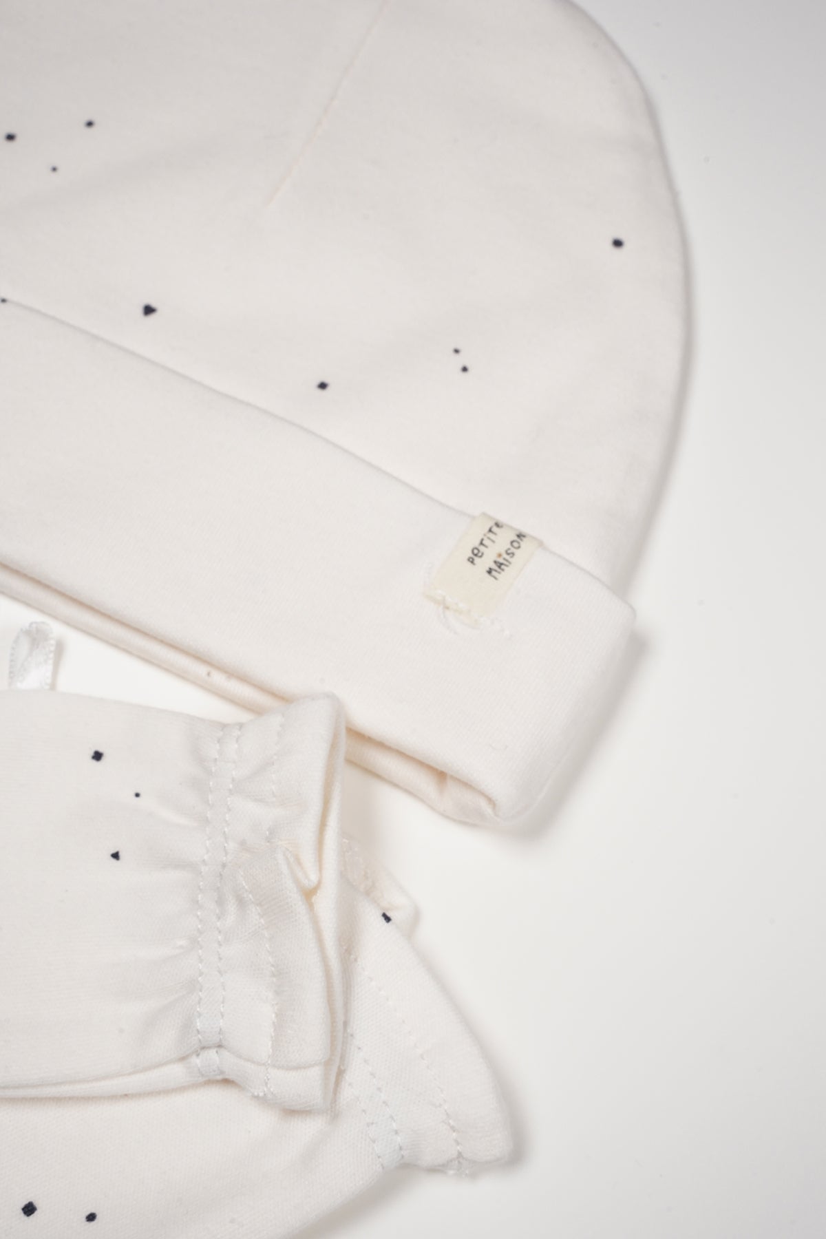 Hat & Scratch Mitts Set AOP Navy