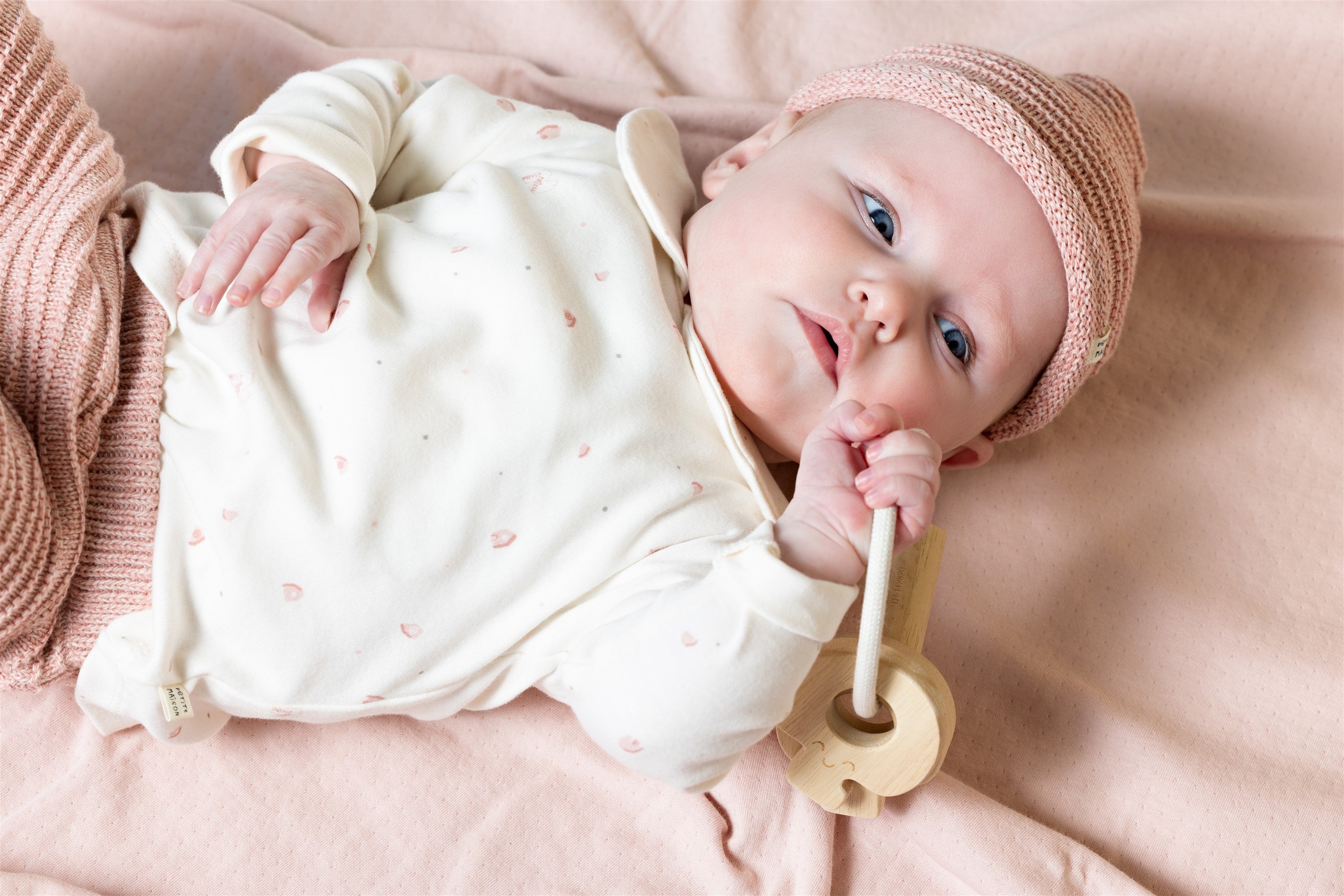 Baby Tshirt Round Collar Pink Print
