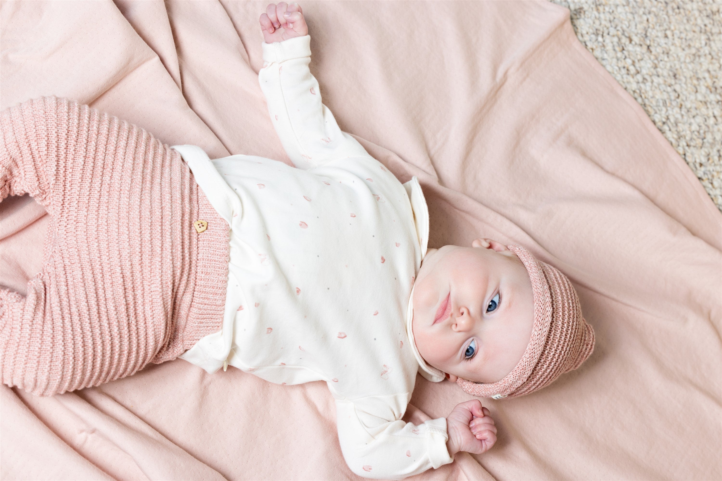 Baby Tshirt Round Collar Pink Print