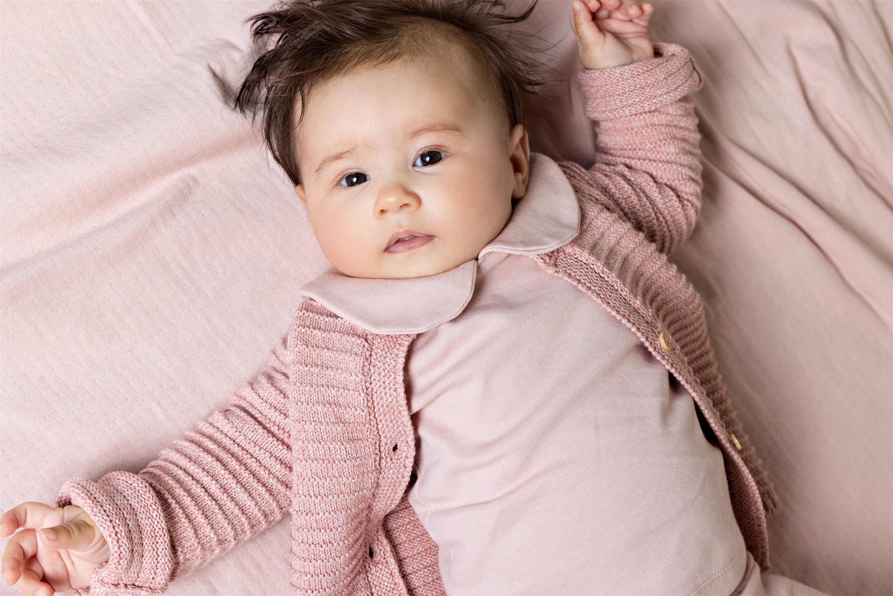 Baby Tshirt Round Collar Pink