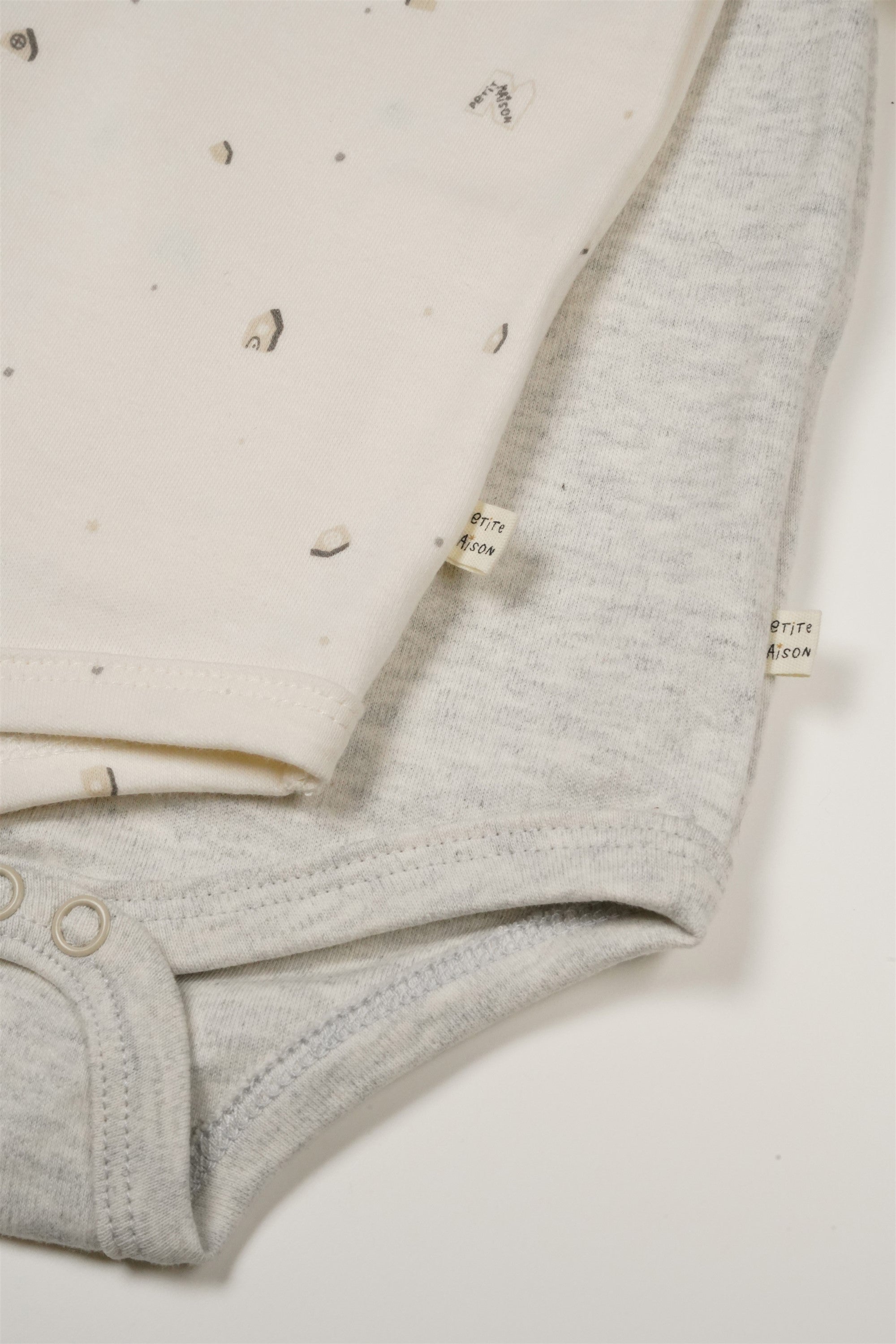 Baby 2-pack Romper Gray
