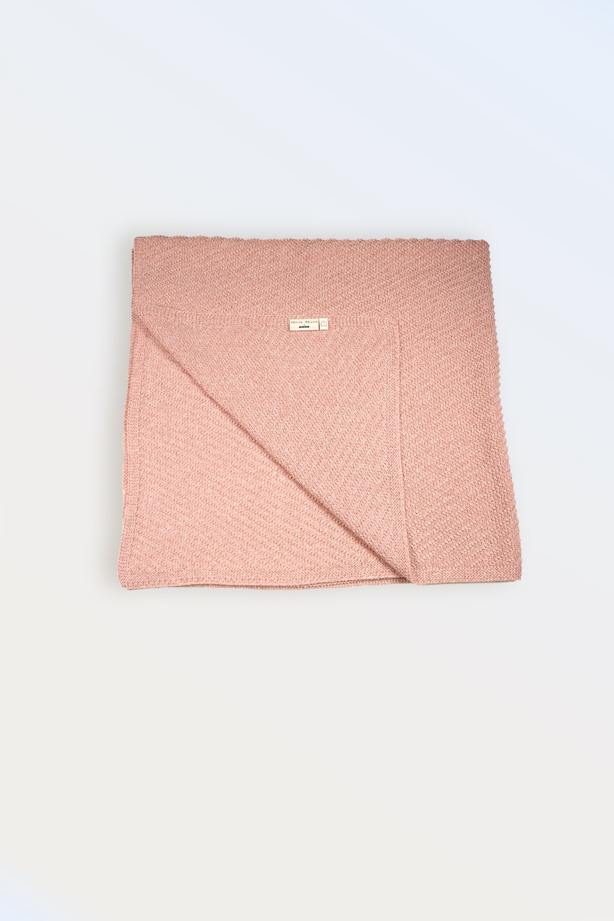Baby Knitted Blanket 90cmx90cm Pink