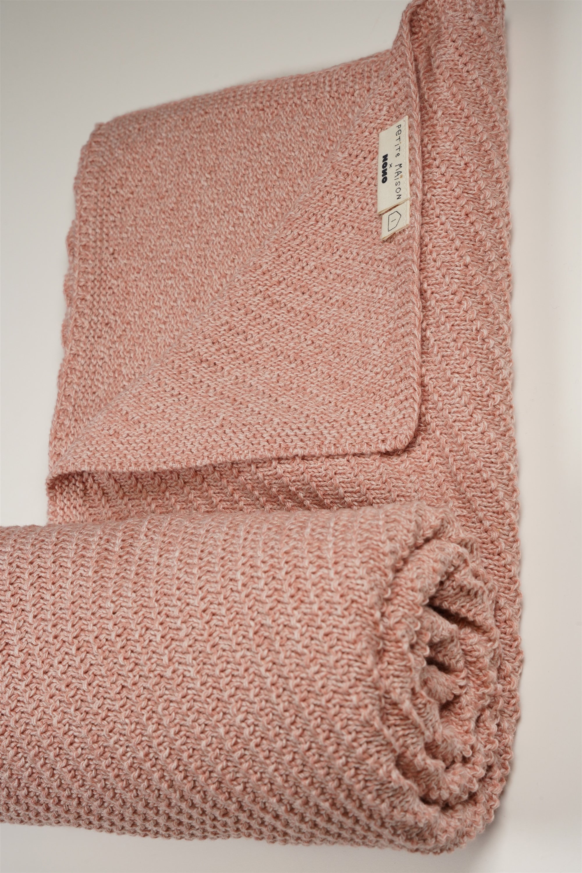 Baby Knitted Blanket 90cmx90cm Pink
