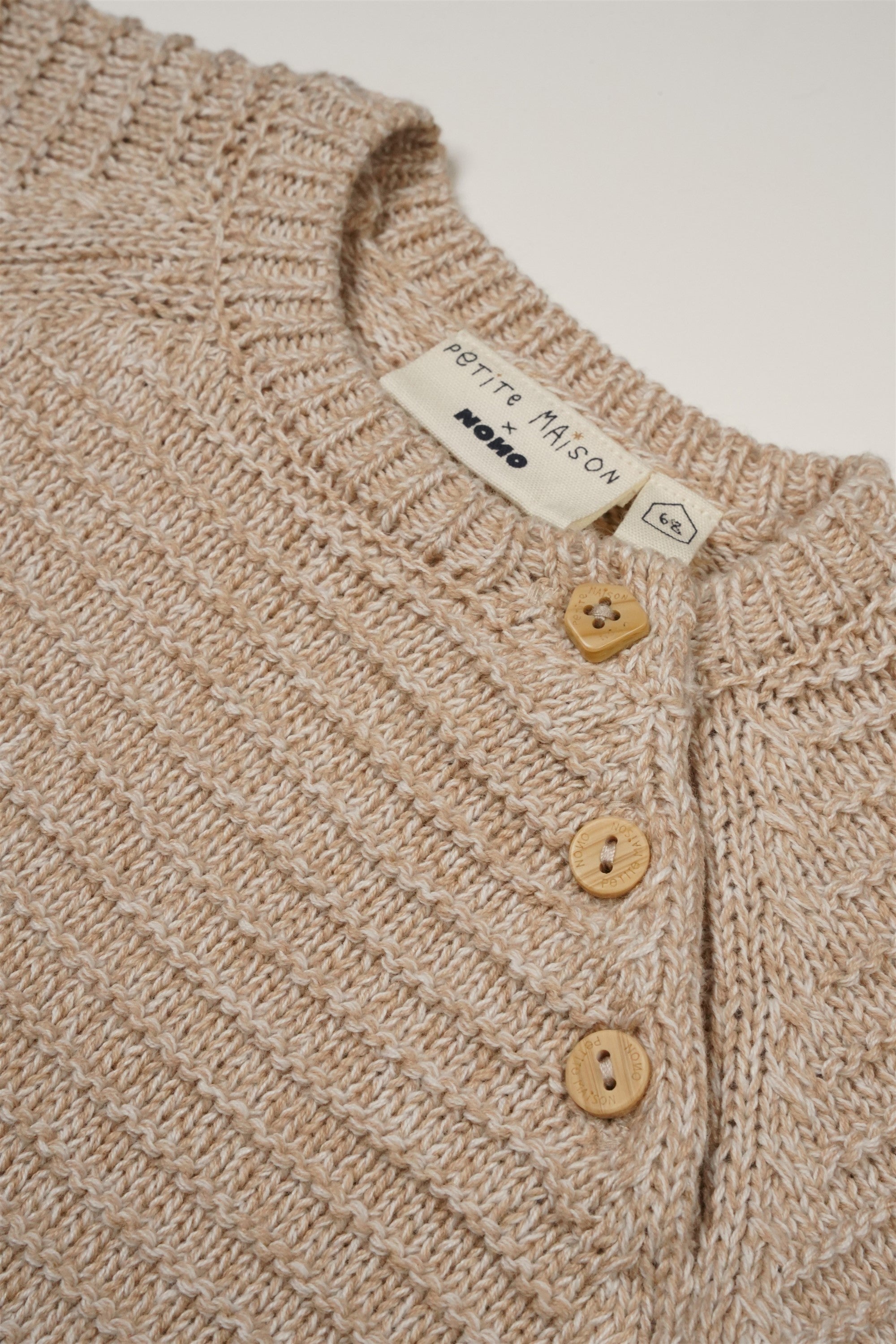 Baby Knitted Sweater Oatmeal