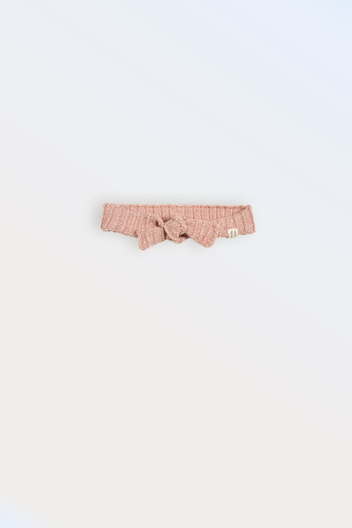 Baby Knitted Bow Headband Pink