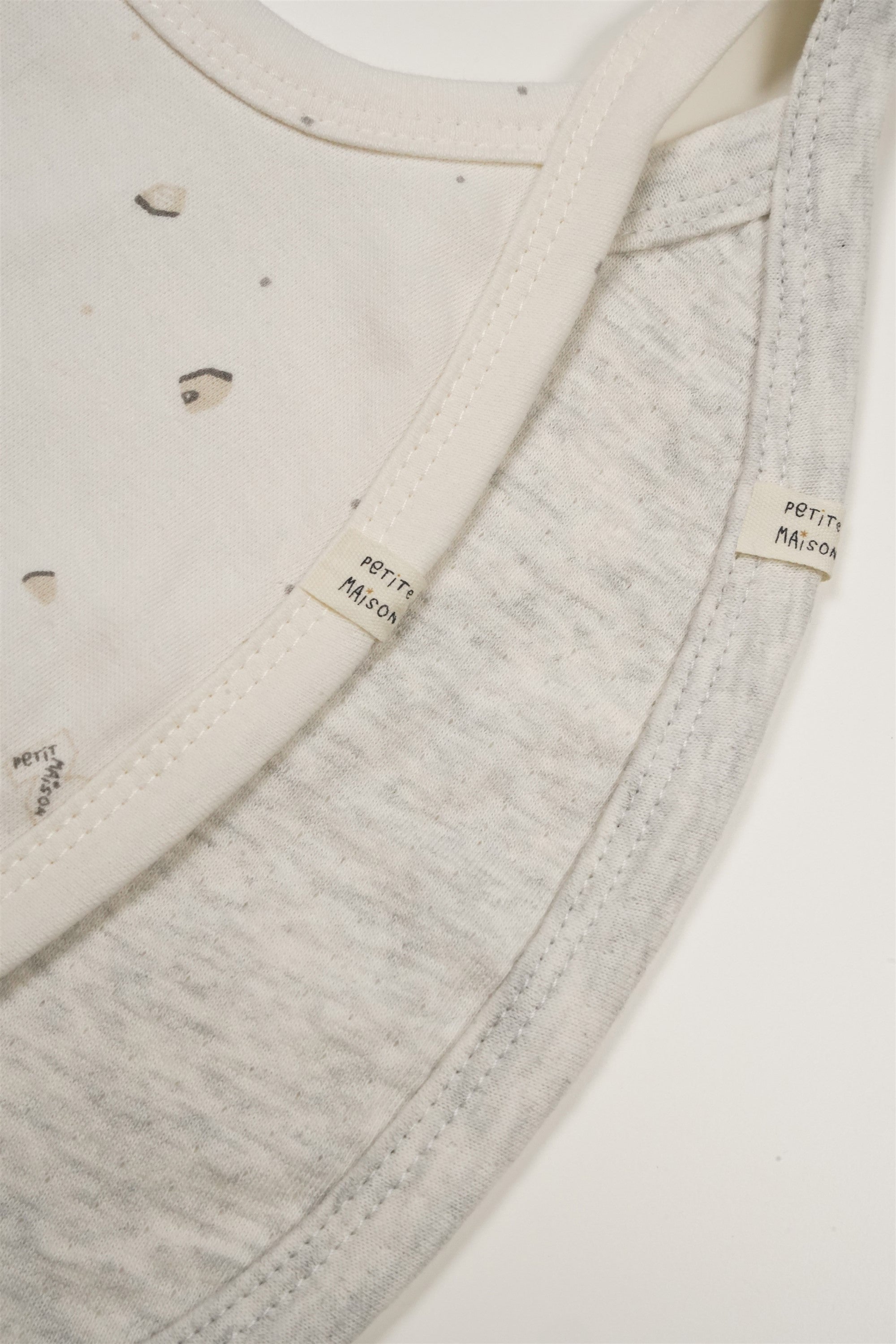Baby 2-Pack Bib Gray