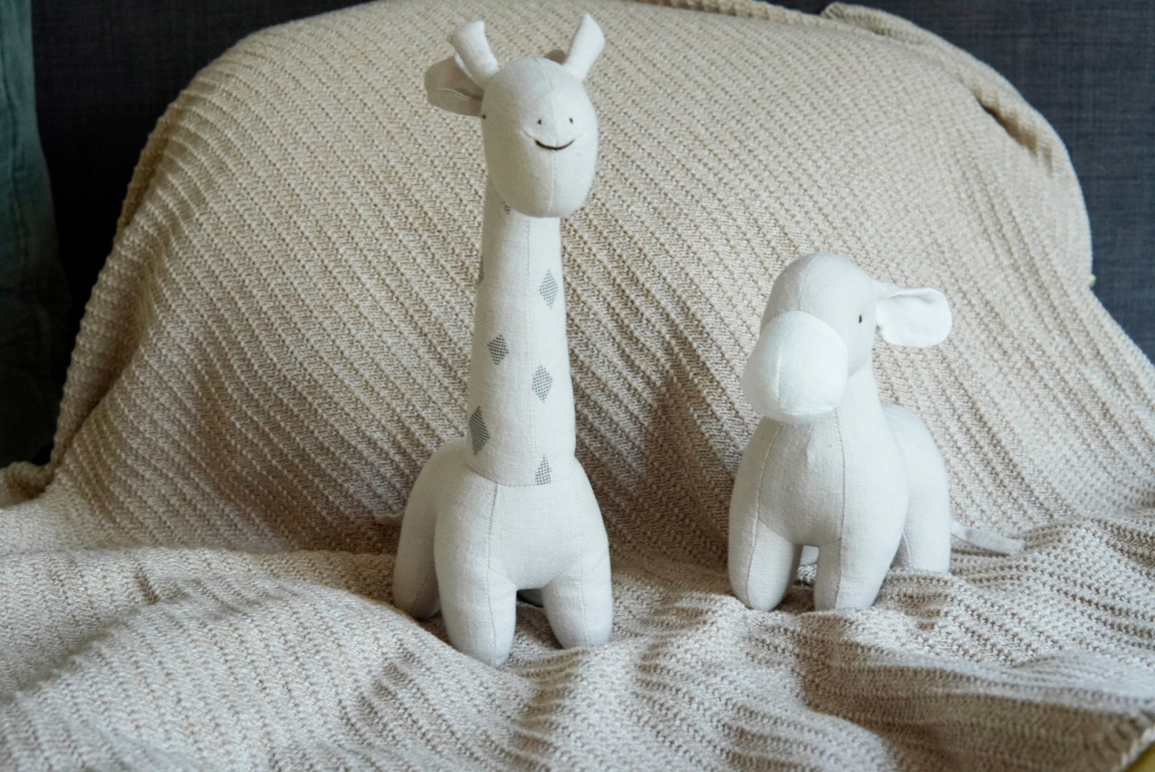 Giraffe Zachte Knuffel Oatmeal