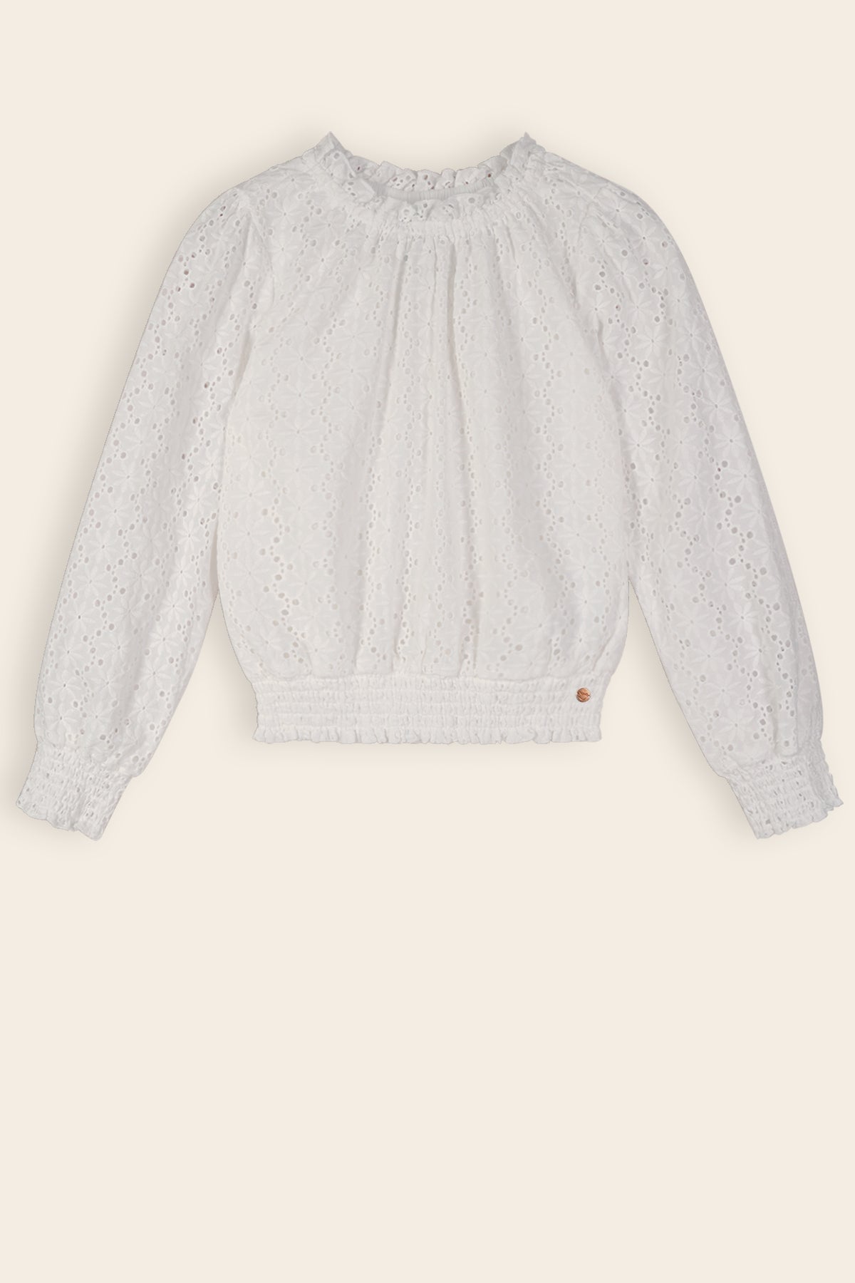 Tomma Embroidery Anglaise Blouse White