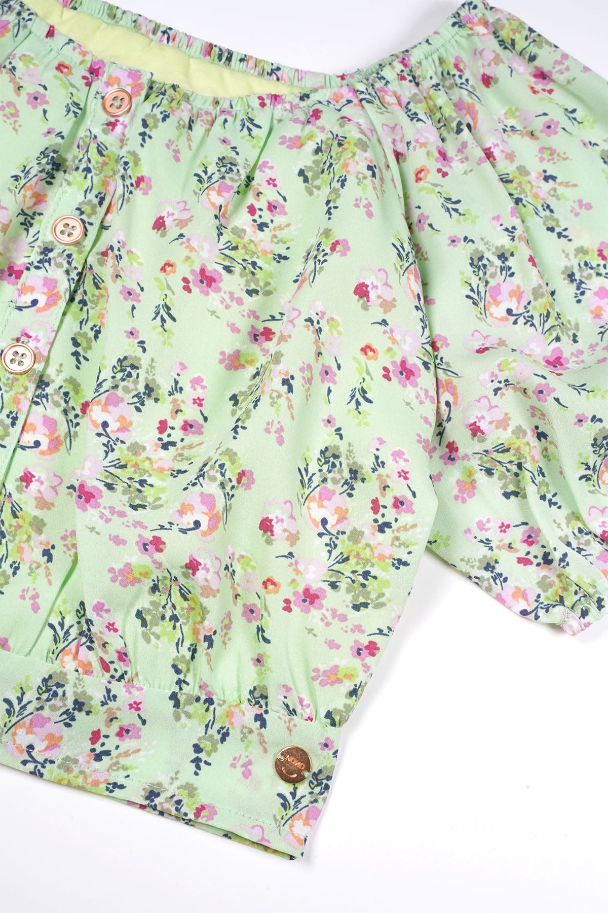 Tomas Floral Blouse Green