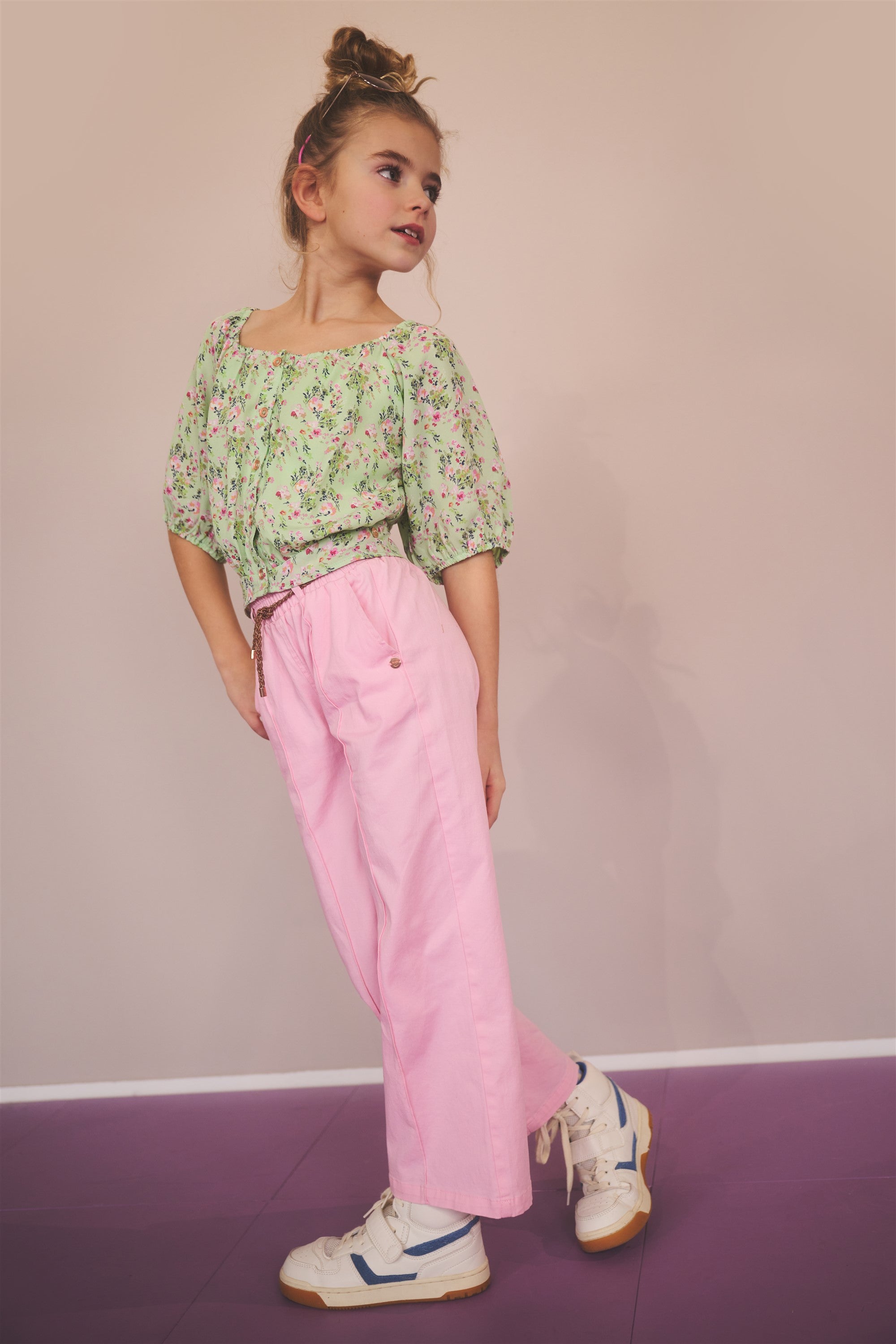 Tomas Floral Blouse Green