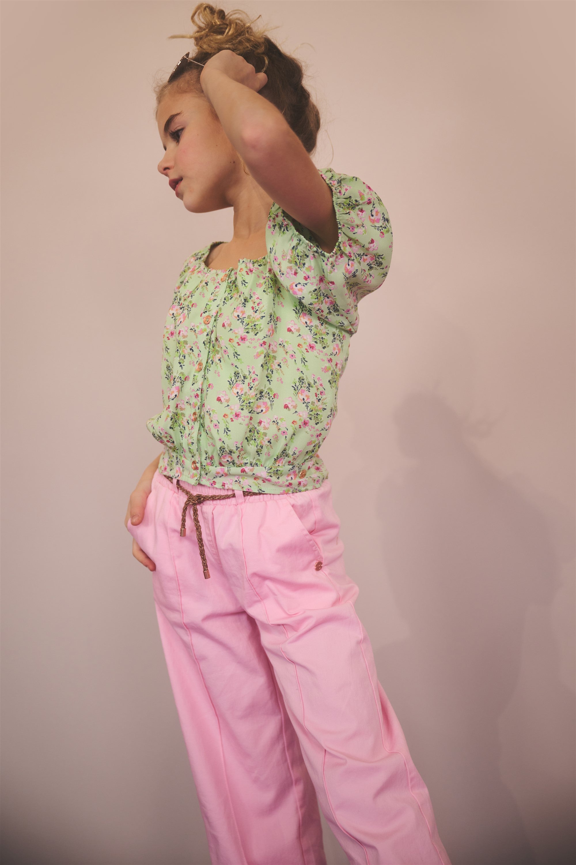 Tomas Floral Blouse Green