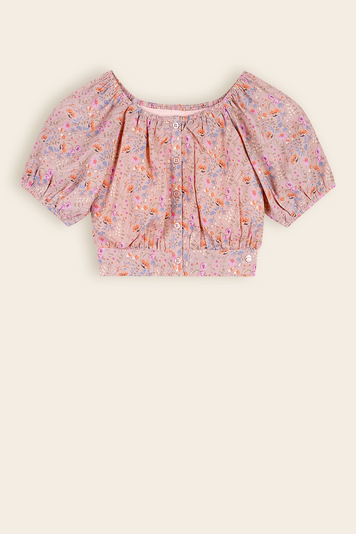 Tomas Floral Blouse Sand