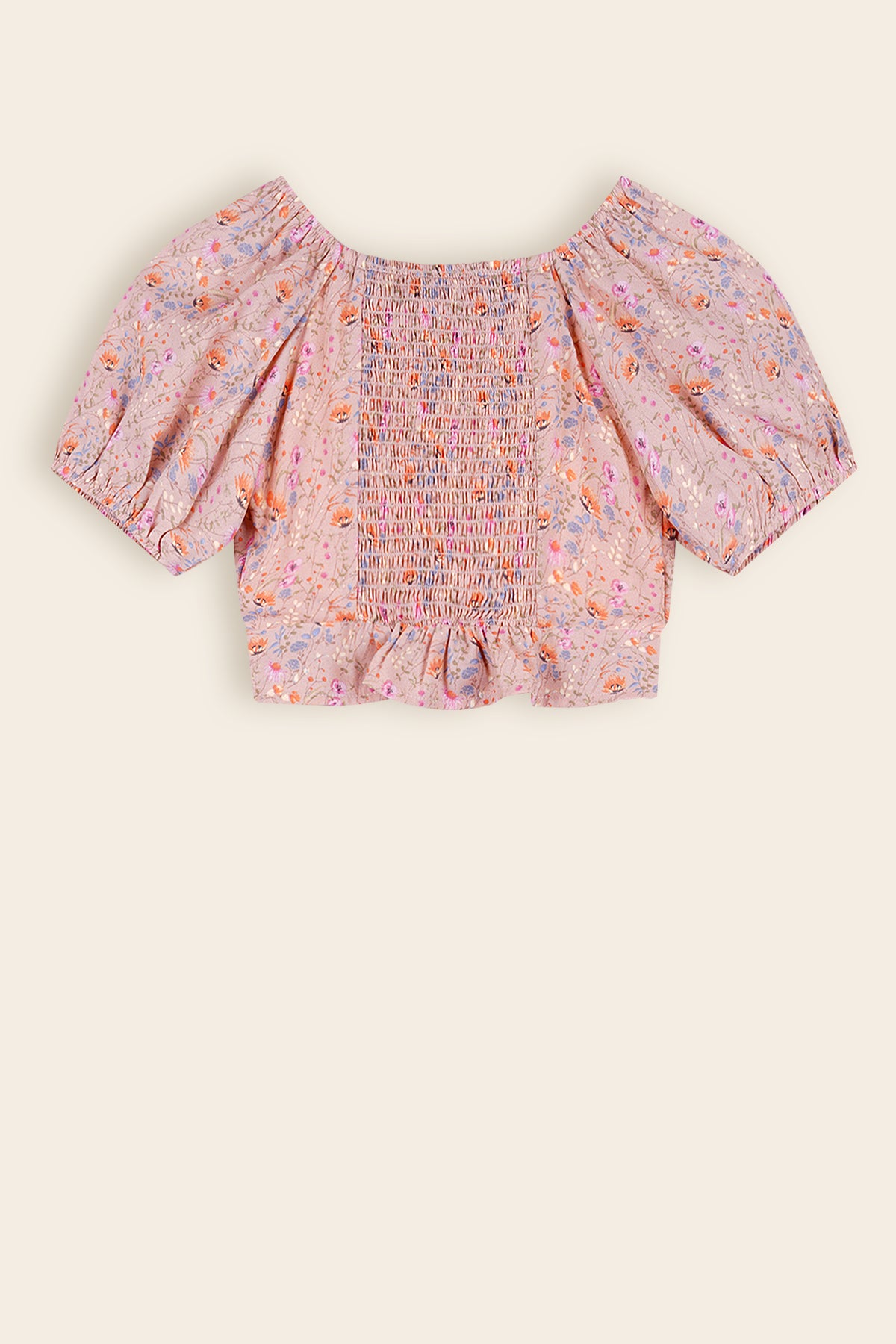 Tomas Floral Blouse Sand