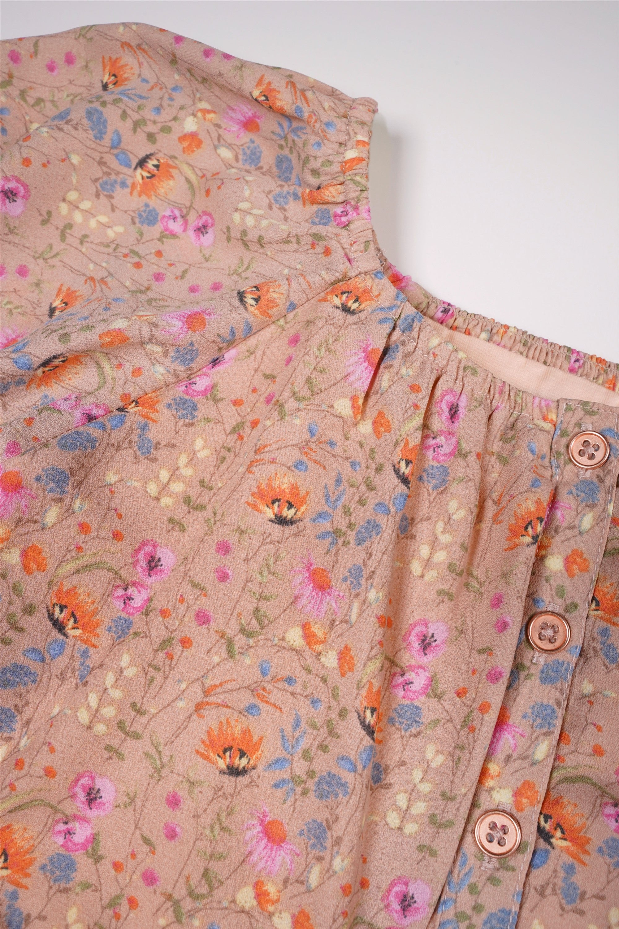 Tomas Floral Blouse Sand