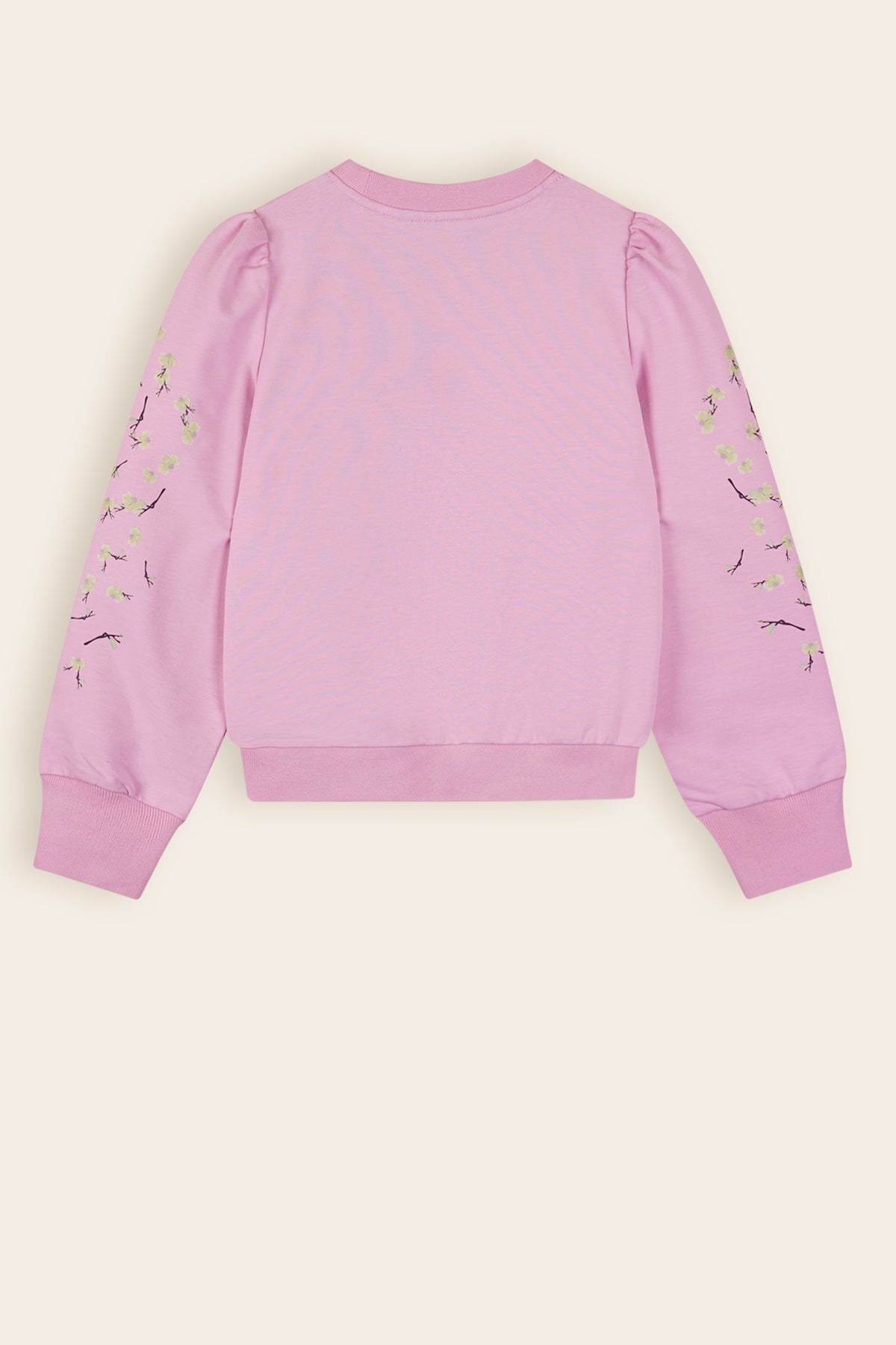 Kulet Sweater Print on Sleeve Pink