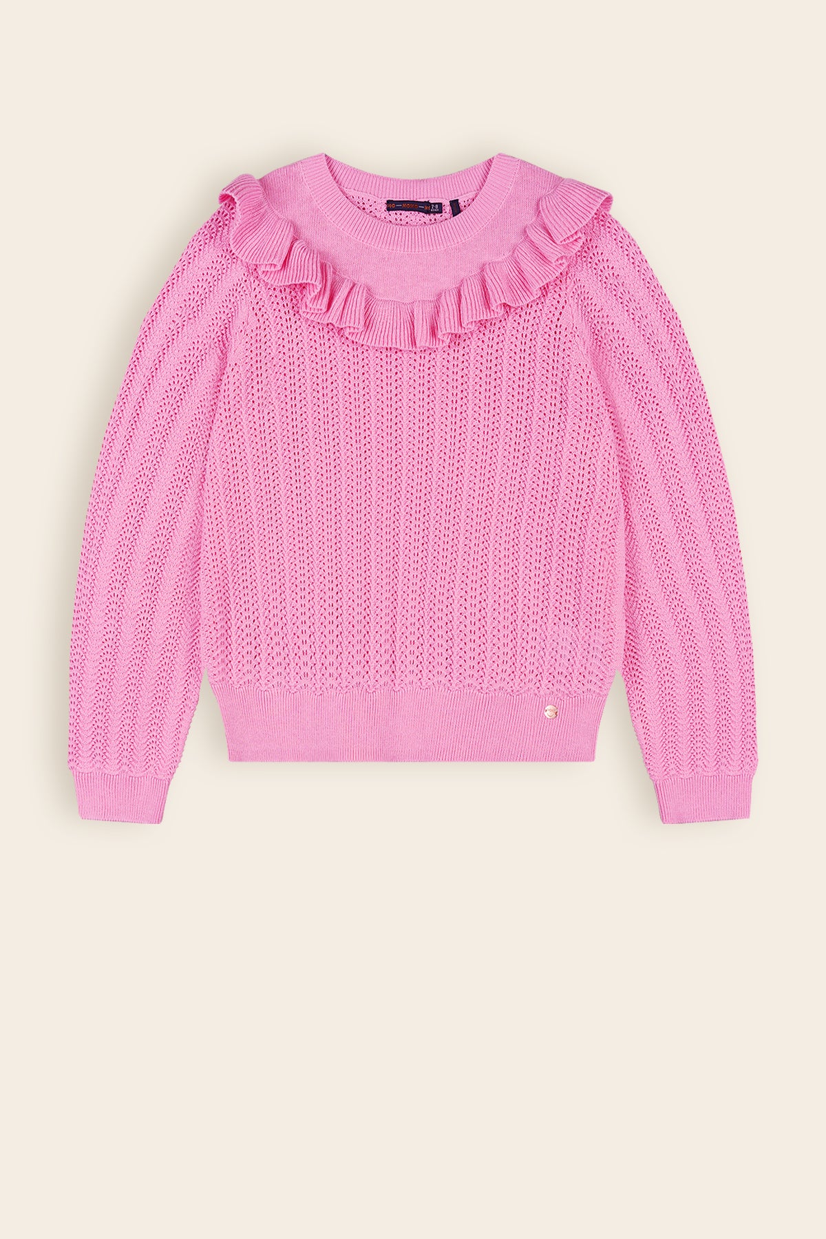 Kerala Ajour Knitted Sweater Pink