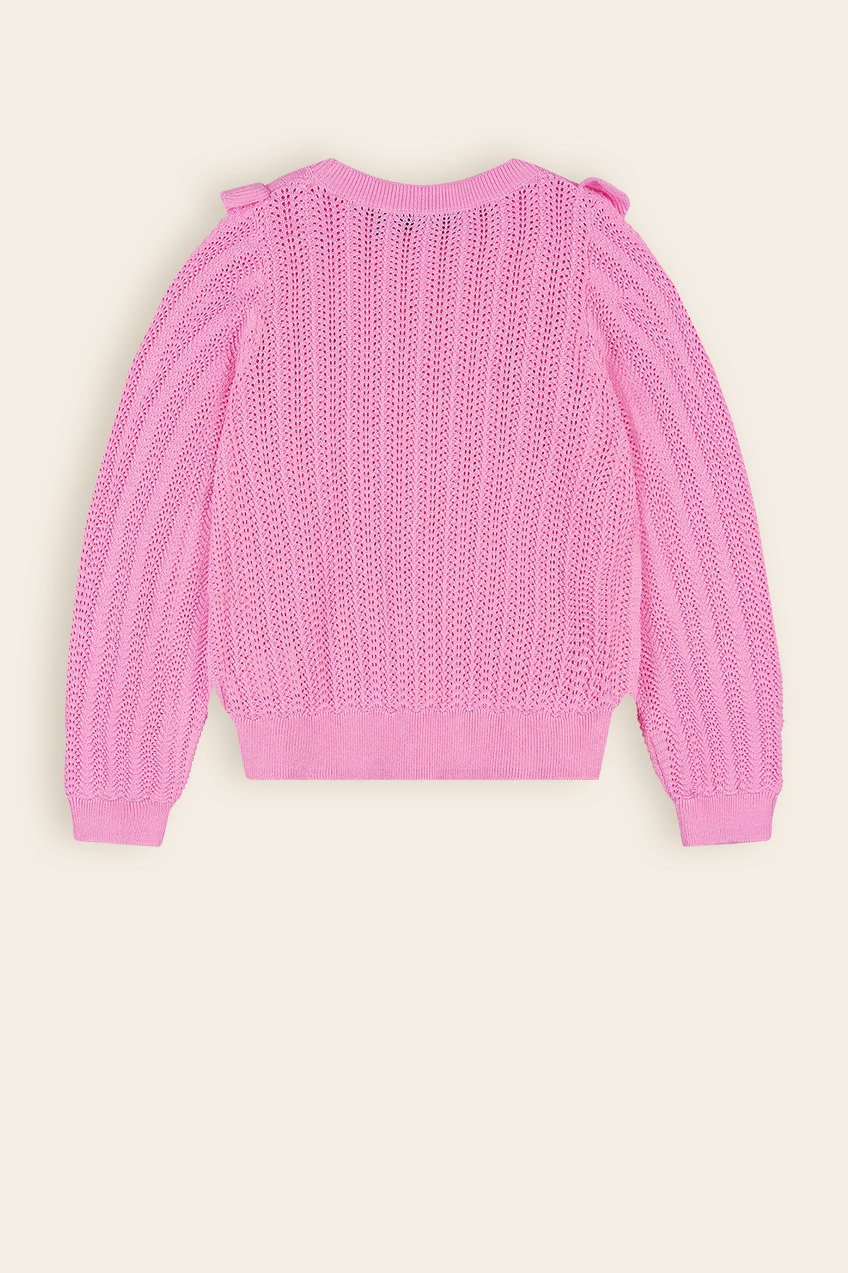 Kerala Ajour Knitted Sweater Pink
