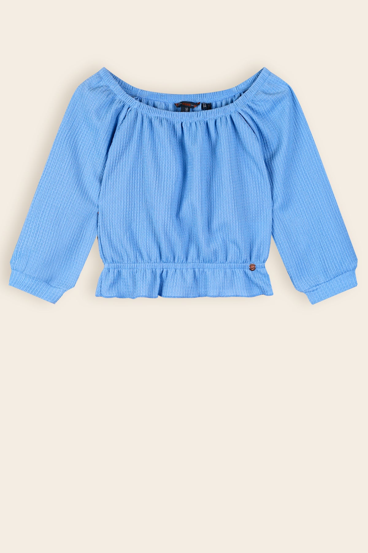 Knew Boat Neck Jersey Top Blue