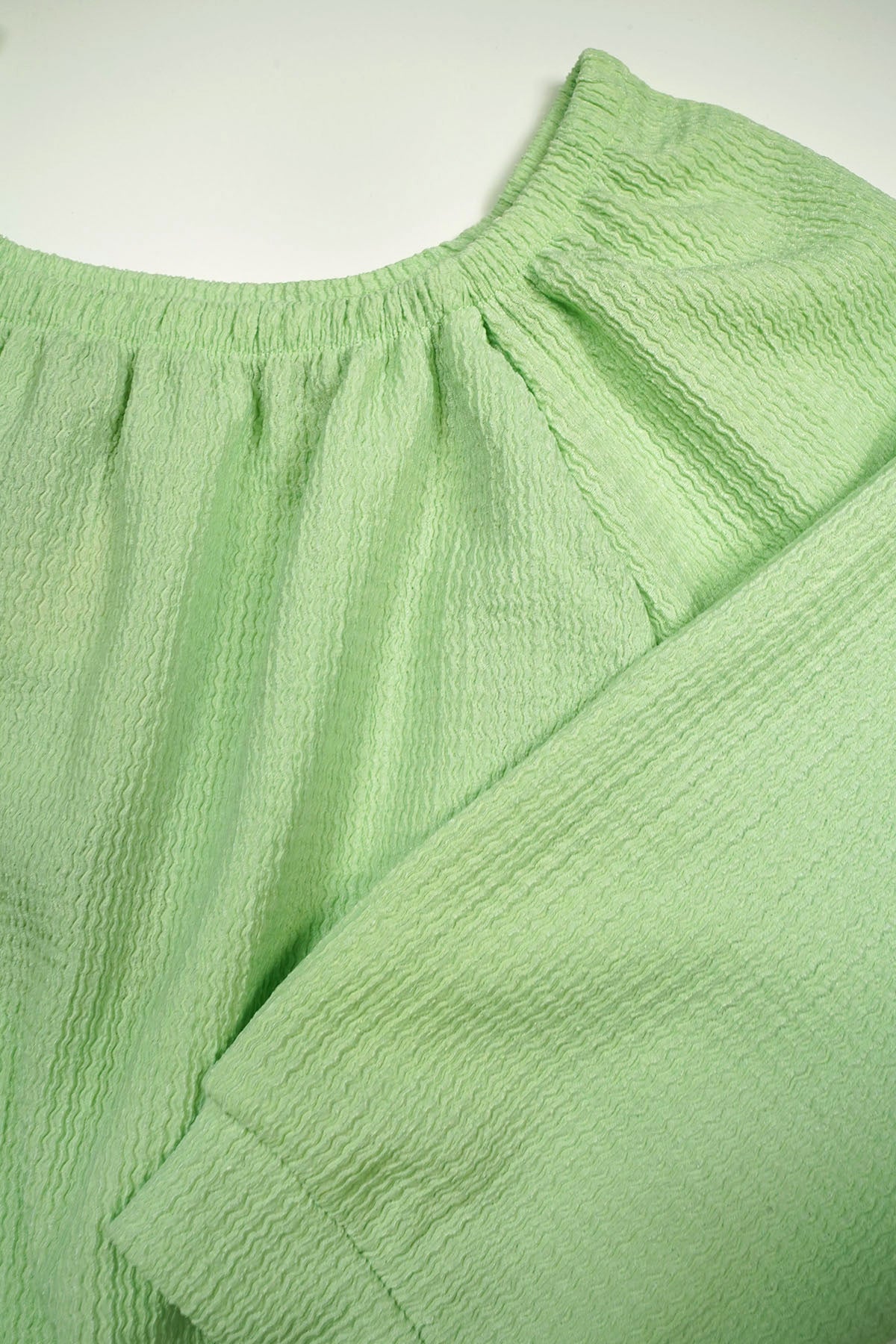 Knew Boat Neck Jersey Top Green