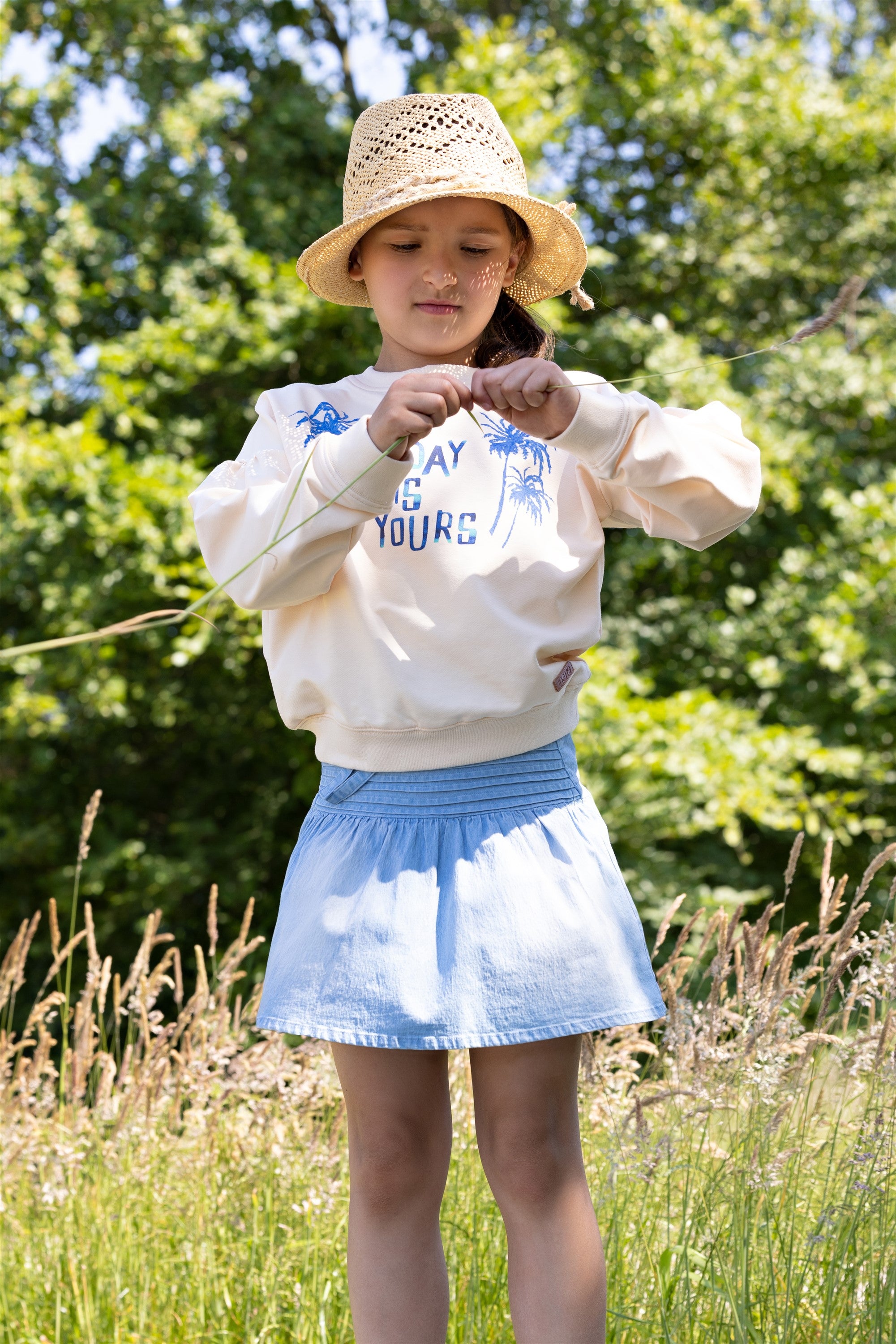 Kimo Sweater with Print Ivory